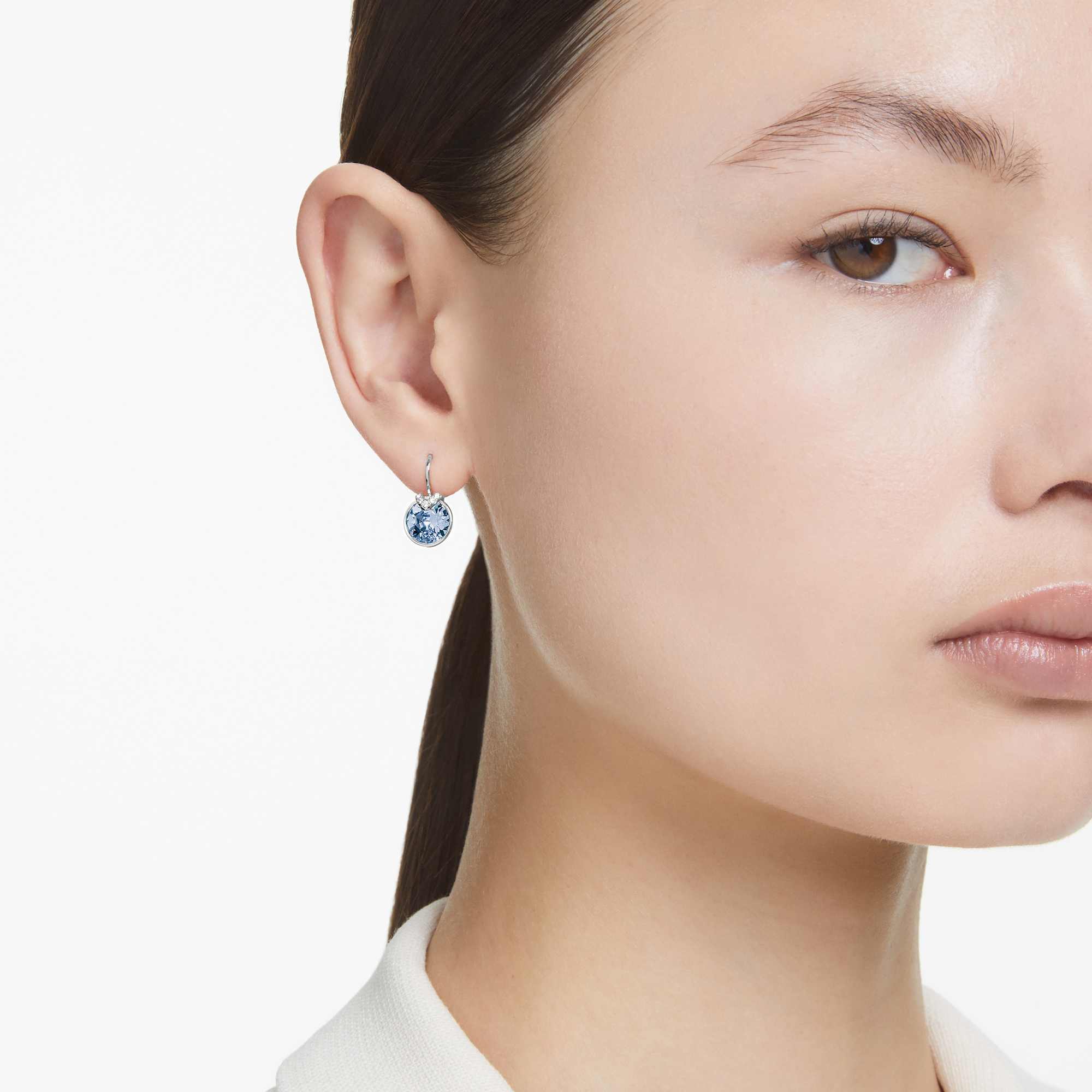 bella-v-drop-earrings-round-cut-blue-rhodium-plated-swarovski-5734234