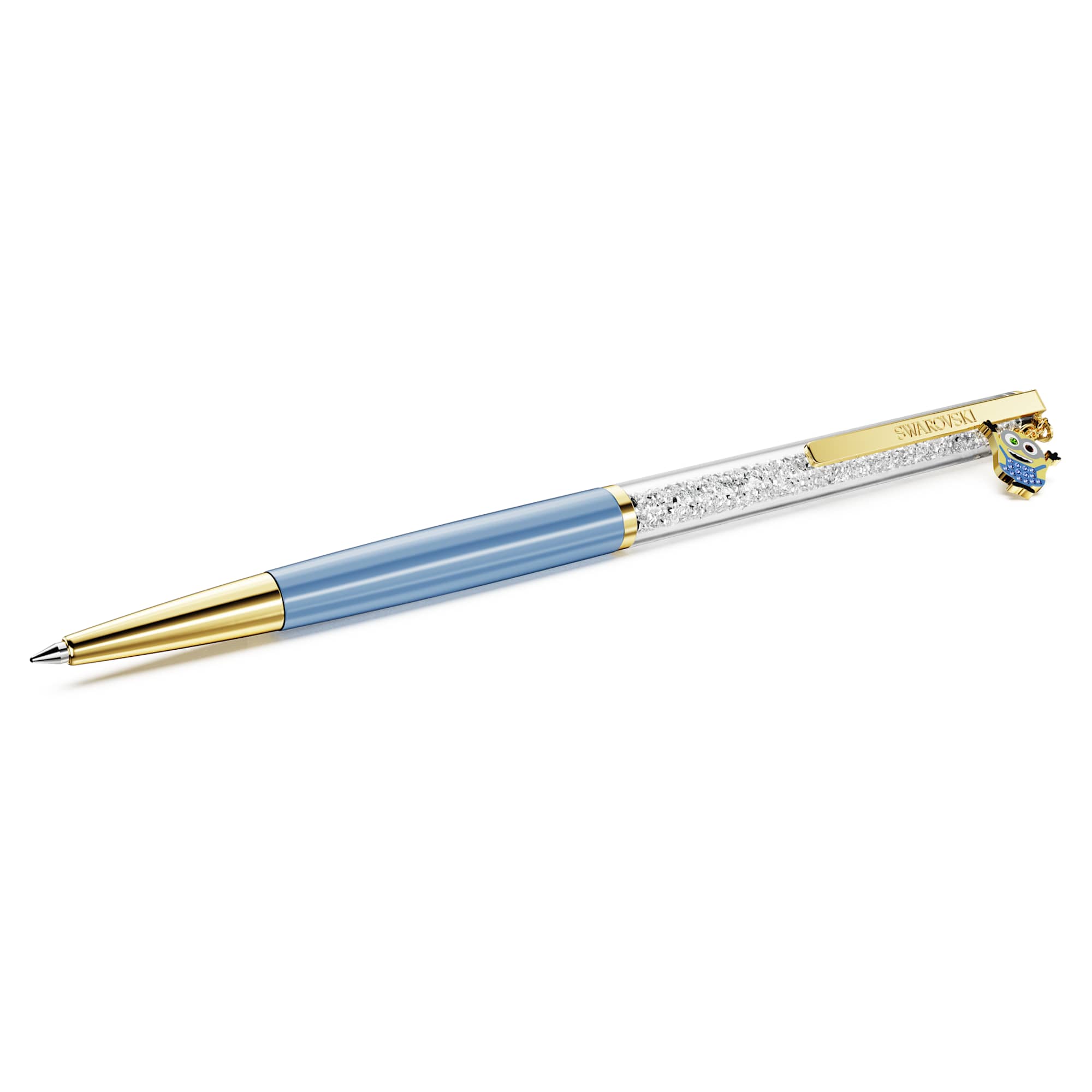 crystalline-ballpoint-pen-minions-blue-gold-tone-plated-swarovski-5744245