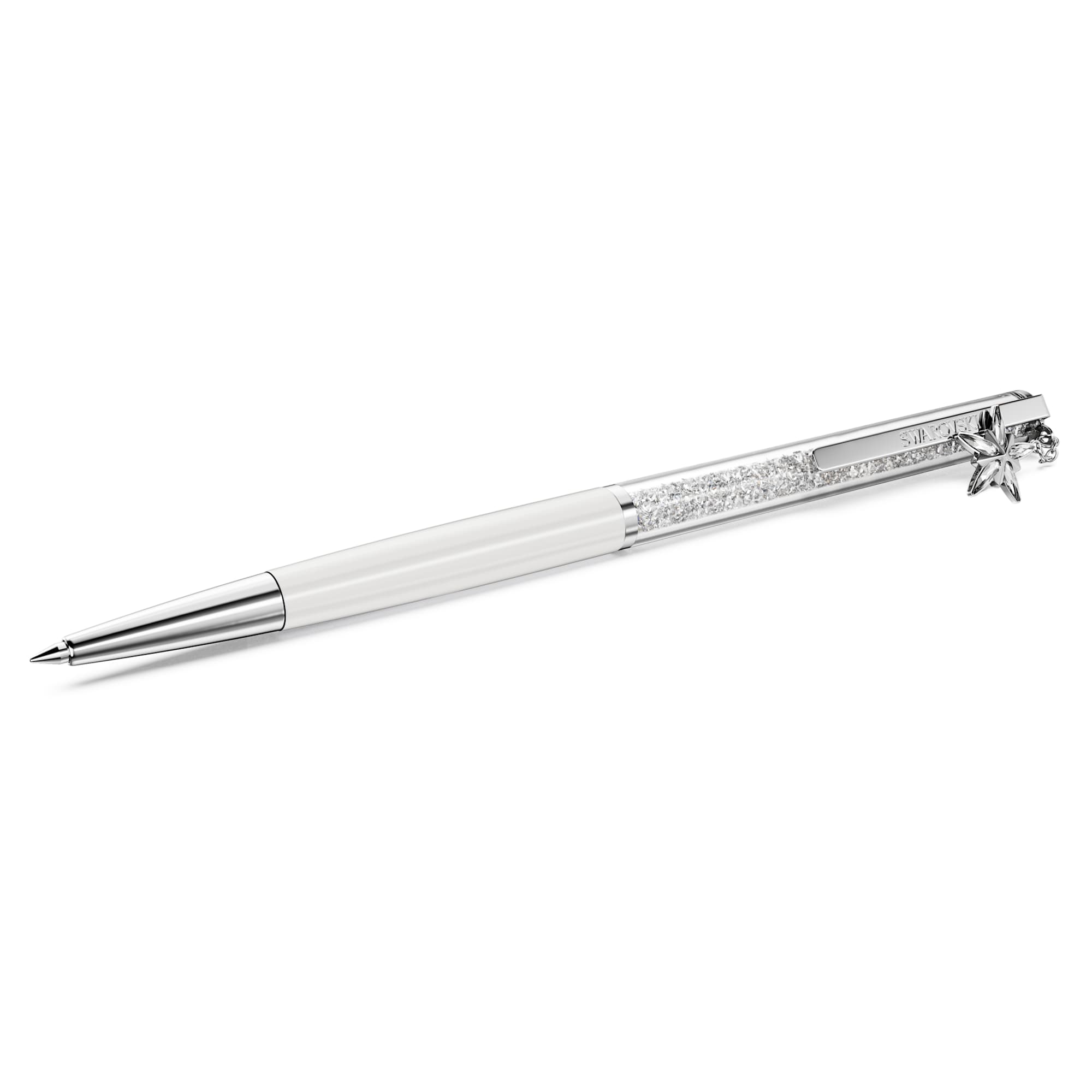 crystalline-ballpoint-pen-white-white-lacquered-chrome-plated-swarovski-5717136