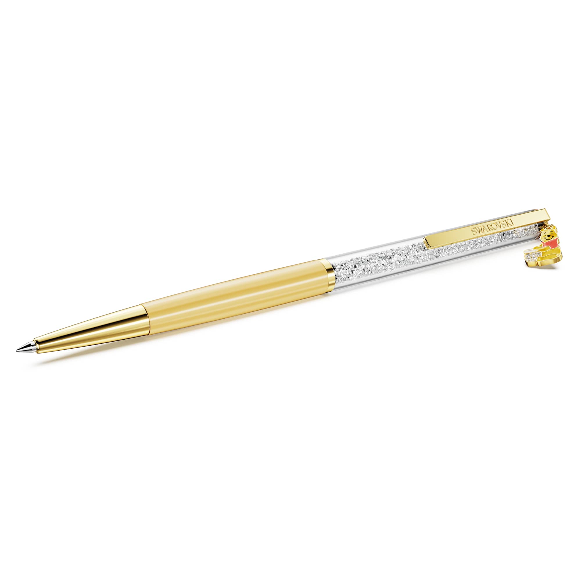crystalline-ballpoint-pen-winnie-the-pooh-yellow-lacquered-gold-tone-plated-swarovski-5742784