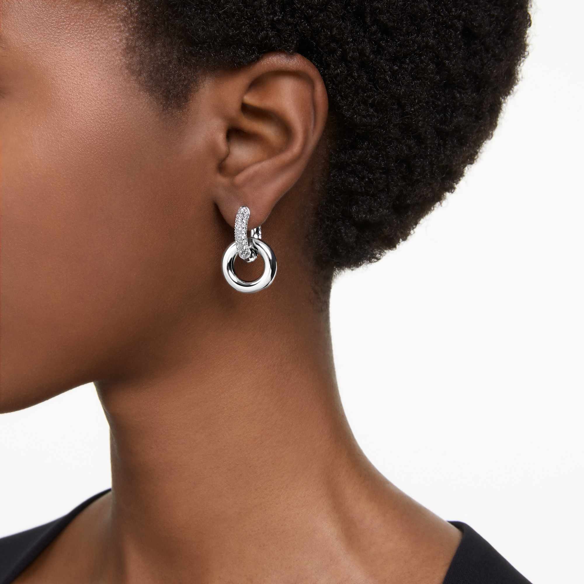 dextera-hoop-earrings-asymmetrical-design-interlocking-loop-white-rhodium-plated-swarovski-5671807