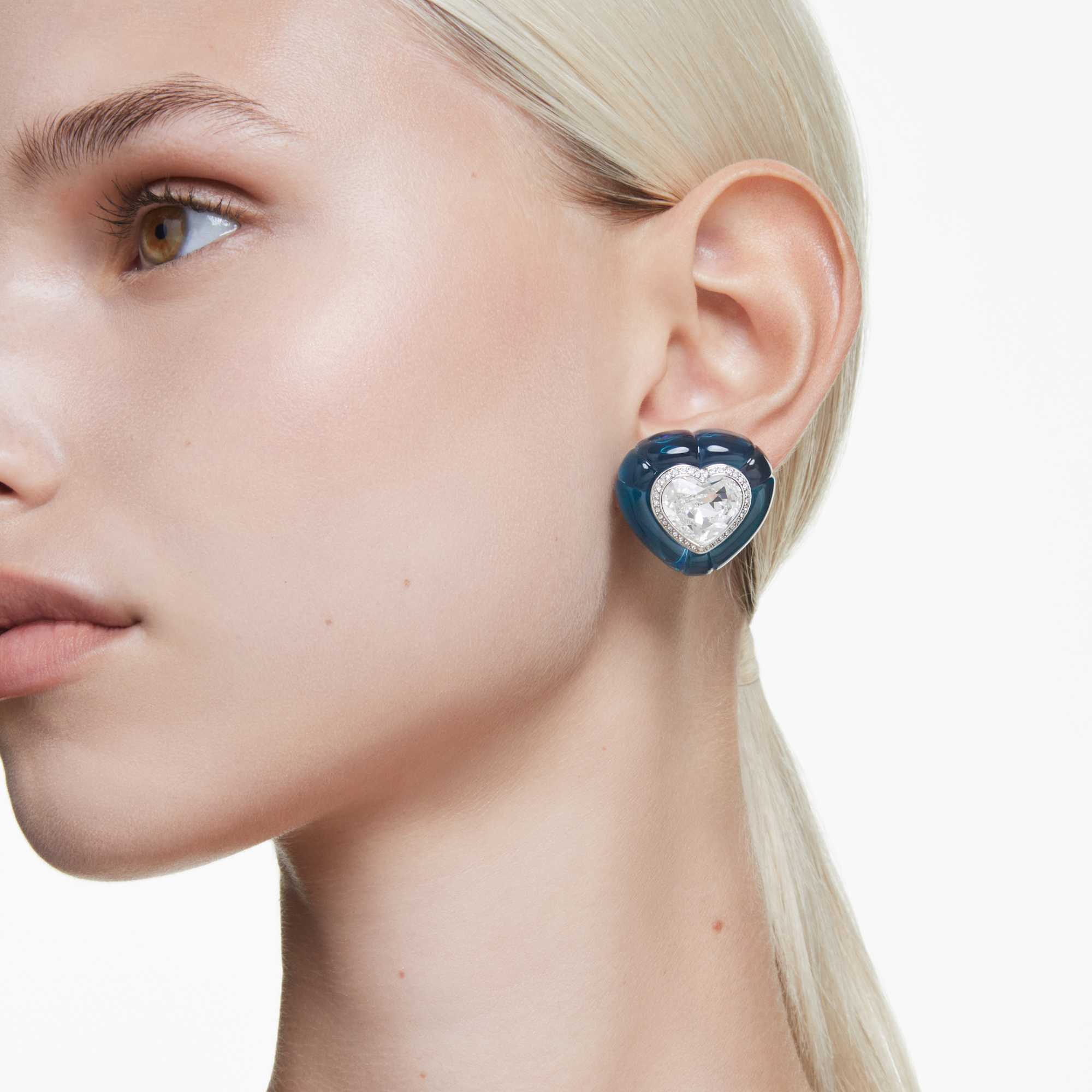 dulcis-clip-earrings-heart-cut-pavC3A9-heart-blue-rhodium-plated-swarovski-5714385