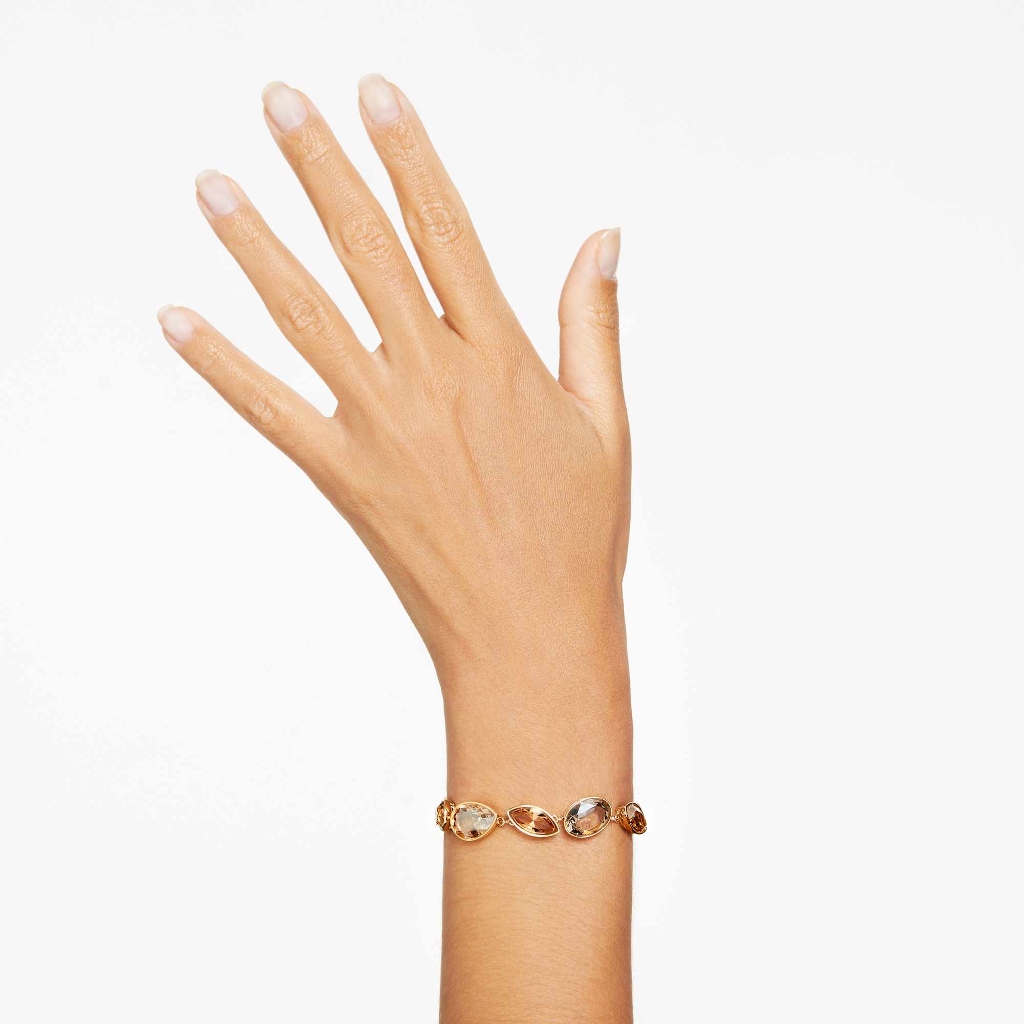 elegance-of-africa-bracelet-mixed-cuts-brown-gold-tone-plated-swarovski-5664794