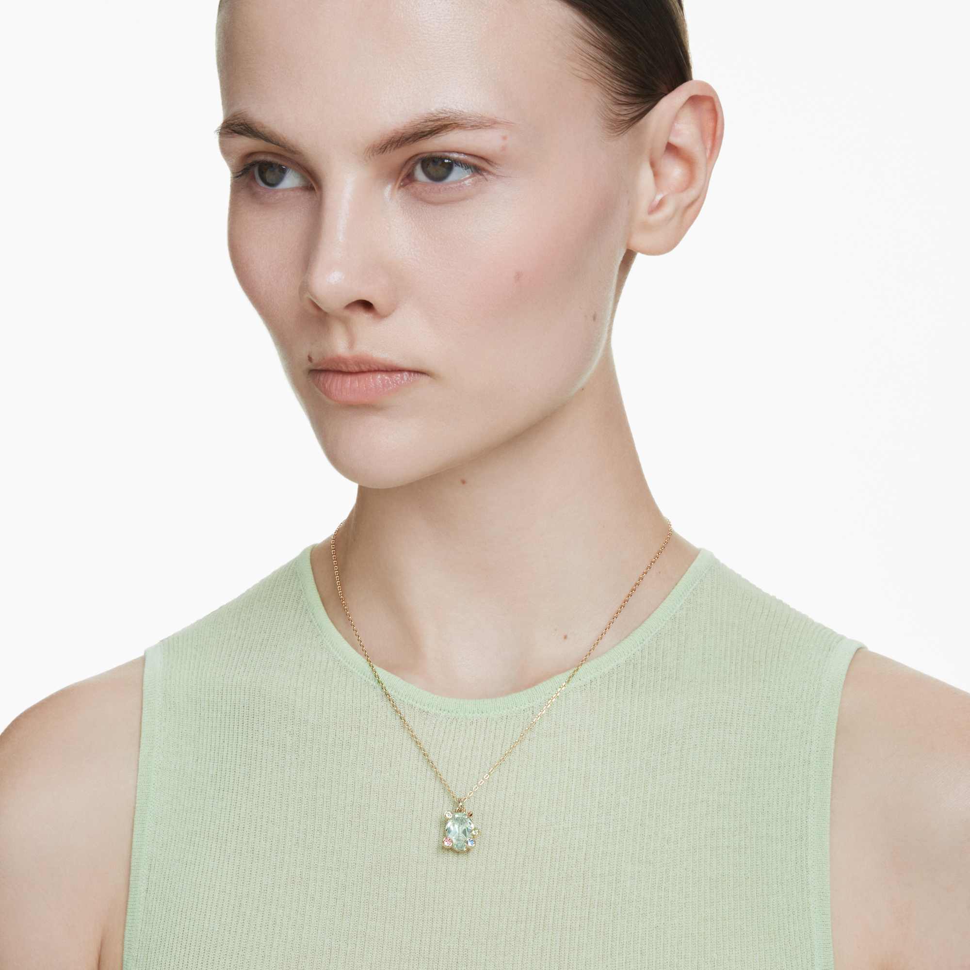 gema-pendant-mixed-cuts-multicolored-18k-gold-finish-swarovski-5705816