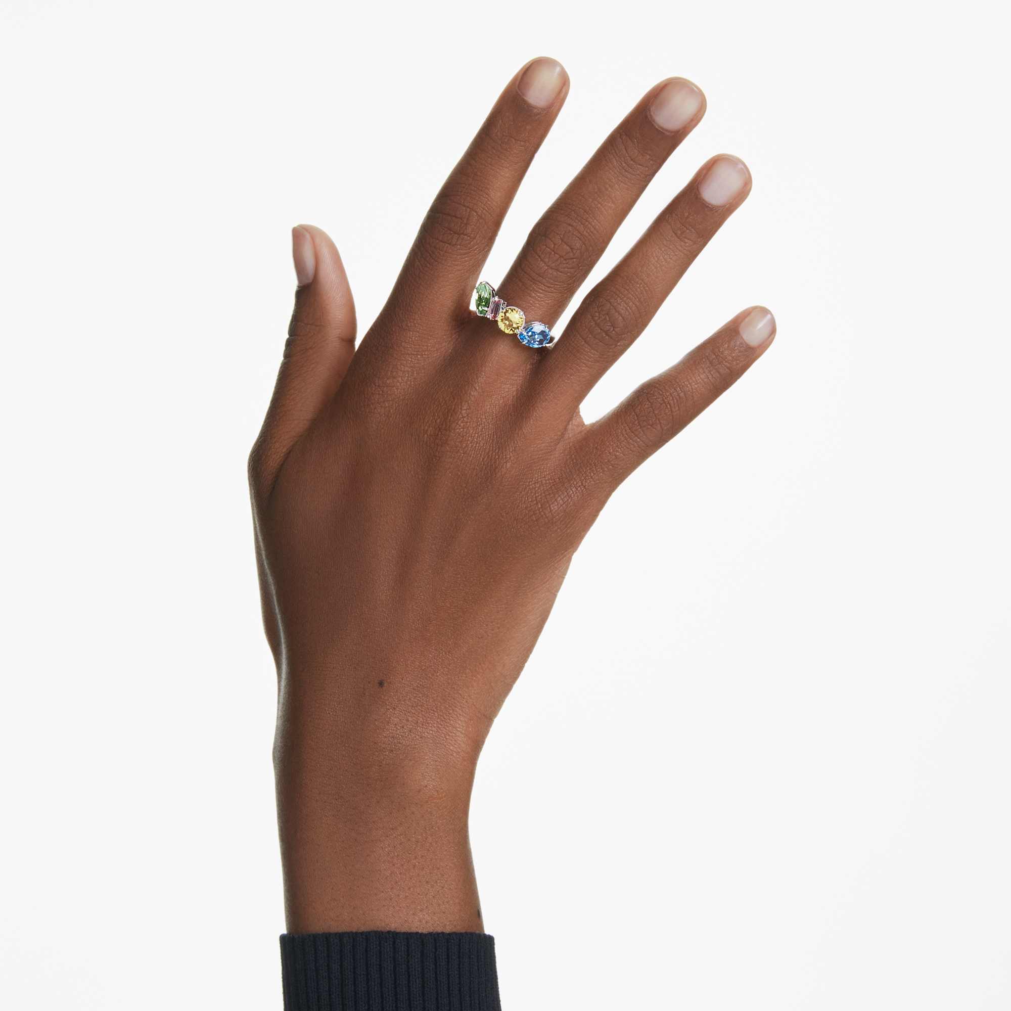 gema-ring-mixed-cuts-multicolored-rhodium-plated-swarovski-5692407