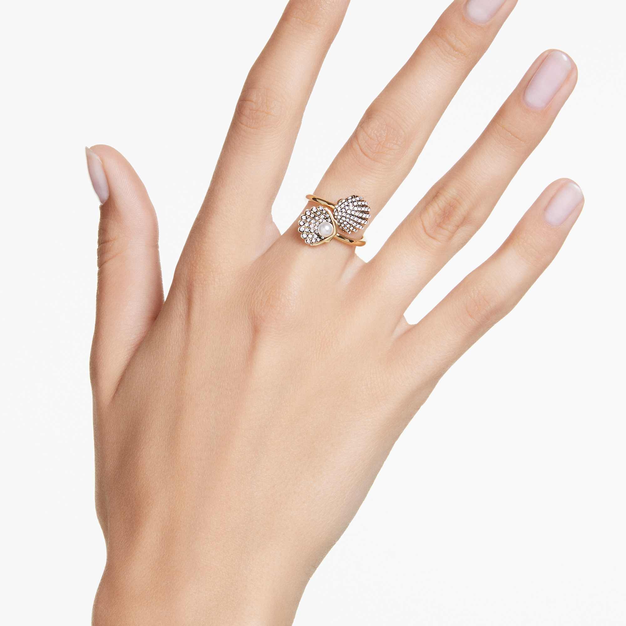 idyllia-open-ring-crystal-pearl-shell-white-gold-tone-plated-swarovski-5683951