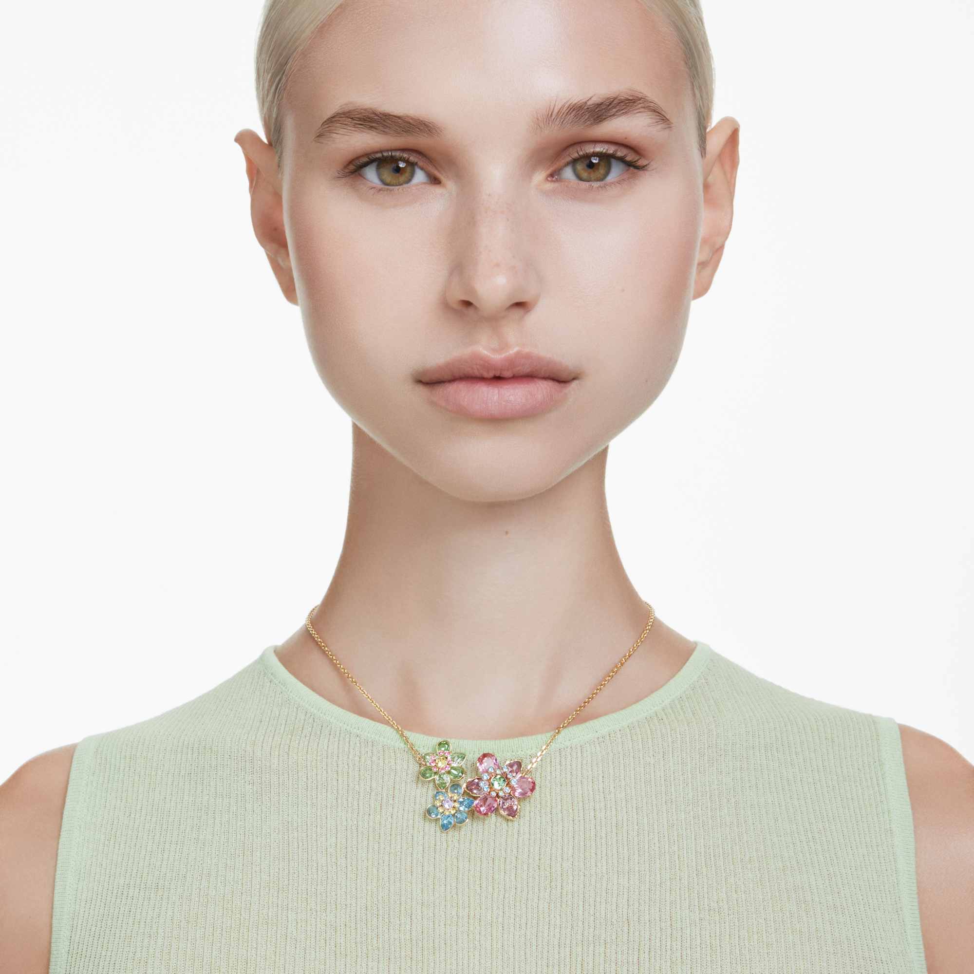 idyllia-pendant-mixed-cuts-flower-multicolored-18k-gold-finish-swarovski-5721668
