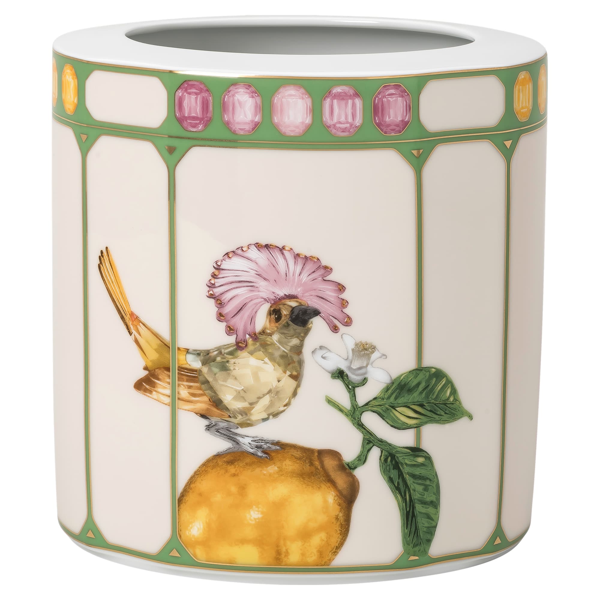 idyllia-vase-porcelain-crystal-print-motif-flycatcher-medium-multicolored-swarovski-5735528