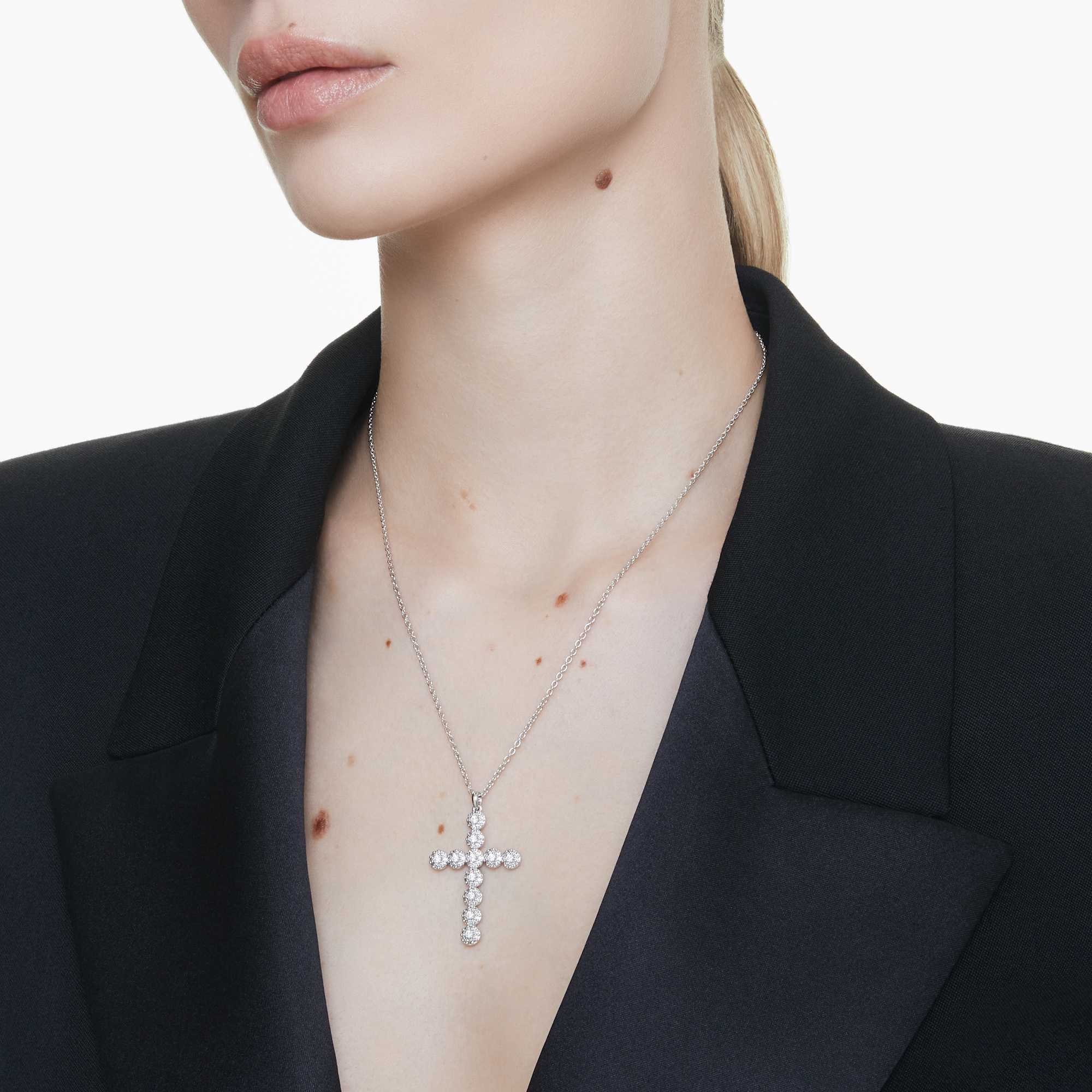 insigne-pendant-mixed-cuts-cross-white-rhodium-plated-swarovski-5675573