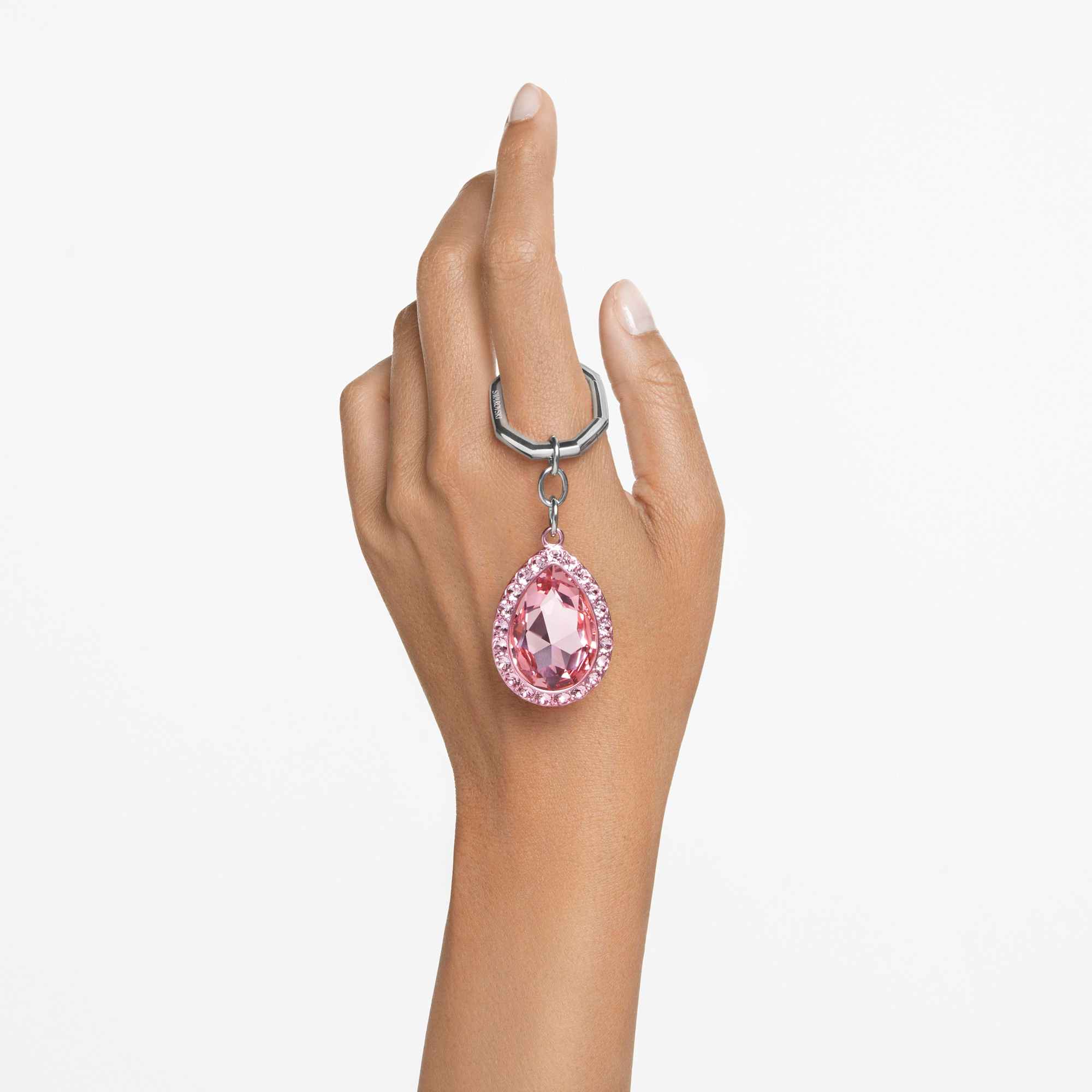 key-ring-pear-cut-pink-swarovski-5666646