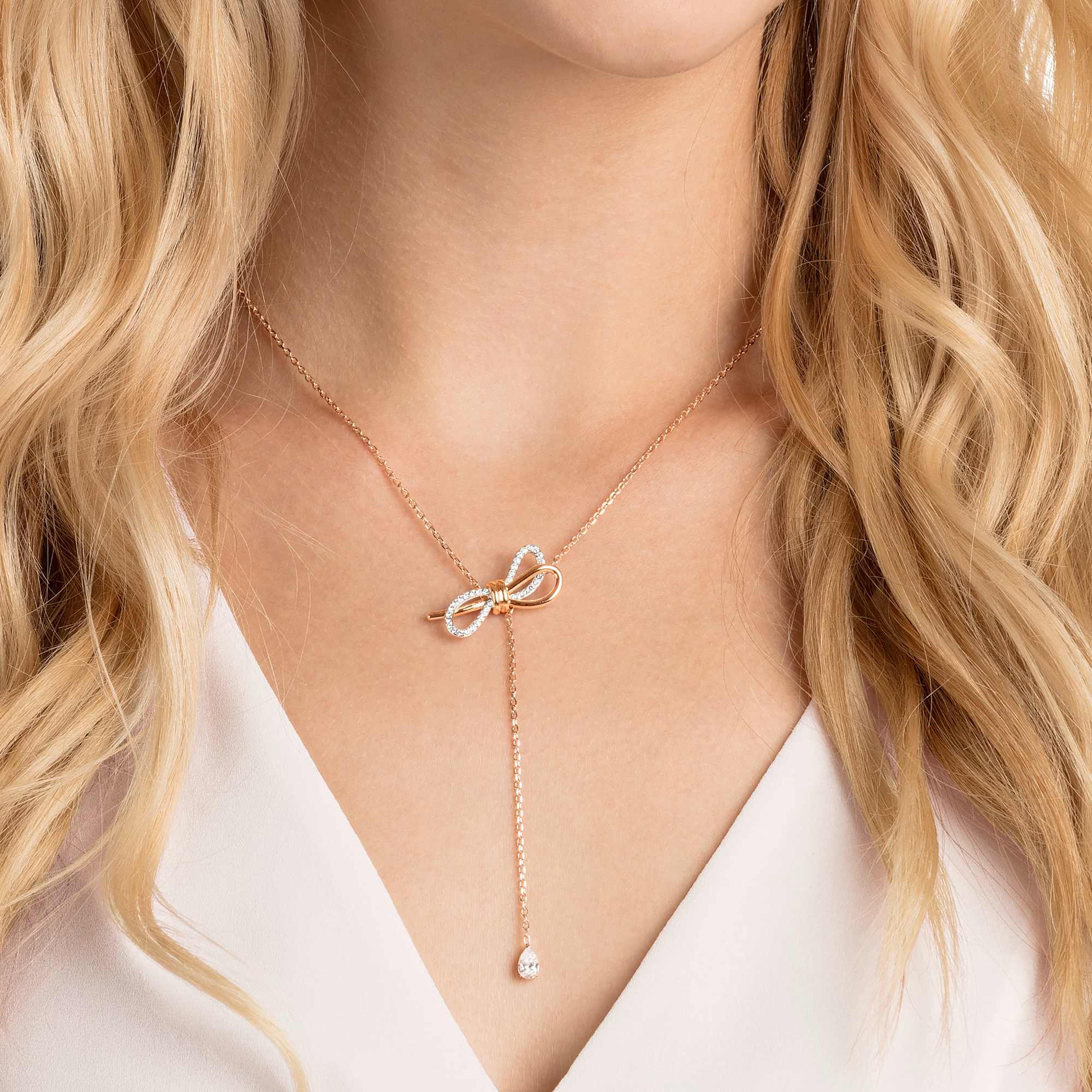 lifelong-bow-necklace-bow-white-mixed-metal-finish-swarovski-5447082