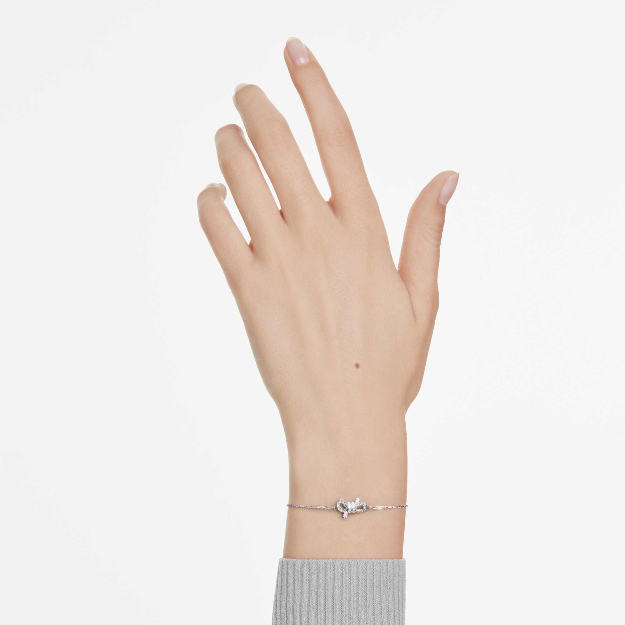 lifelong-bracelet-pavC3A9-bow-white-rhodium-plated-swarovski-5743578