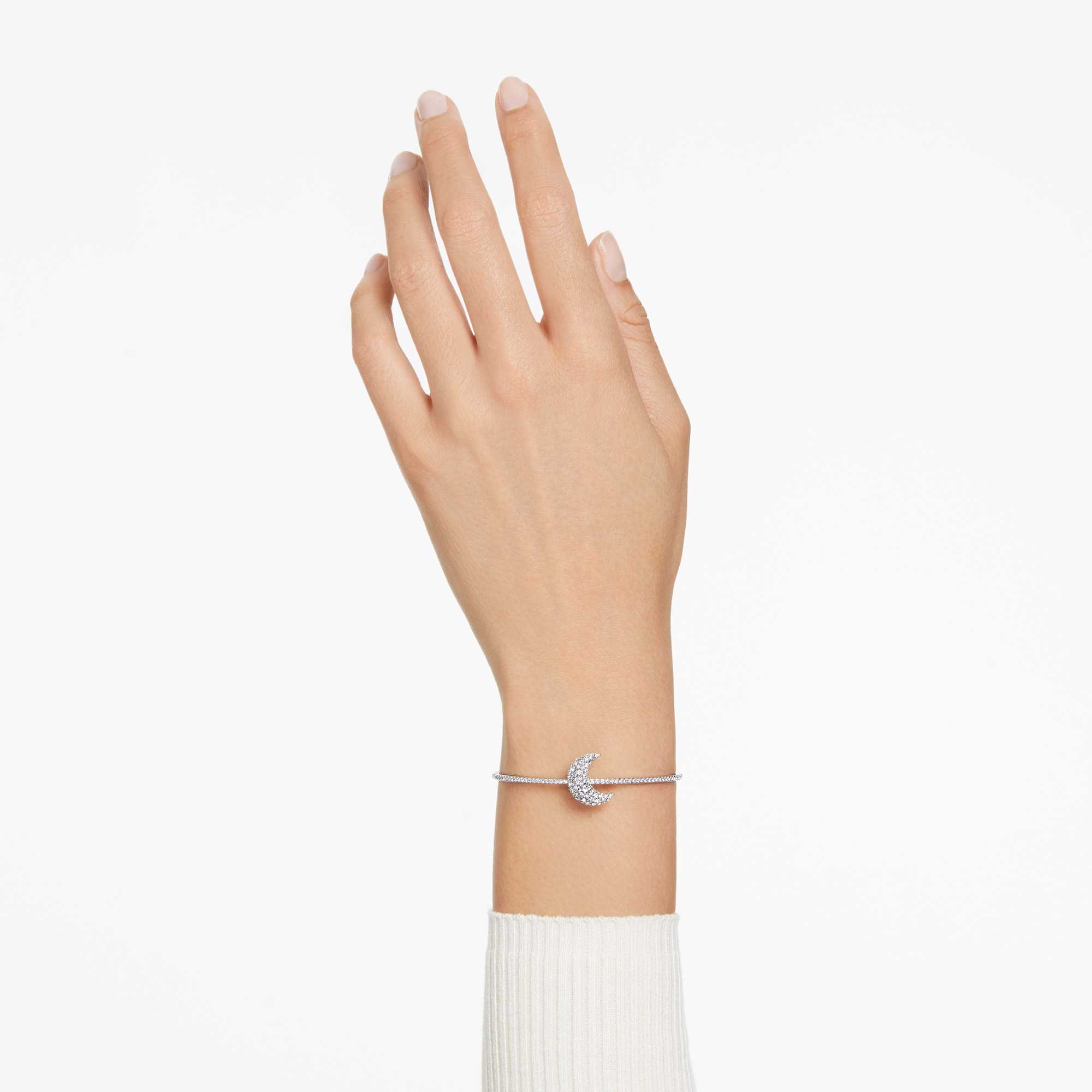 luna-bangle-moon-white-rhodium-plated-swarovski-5666175