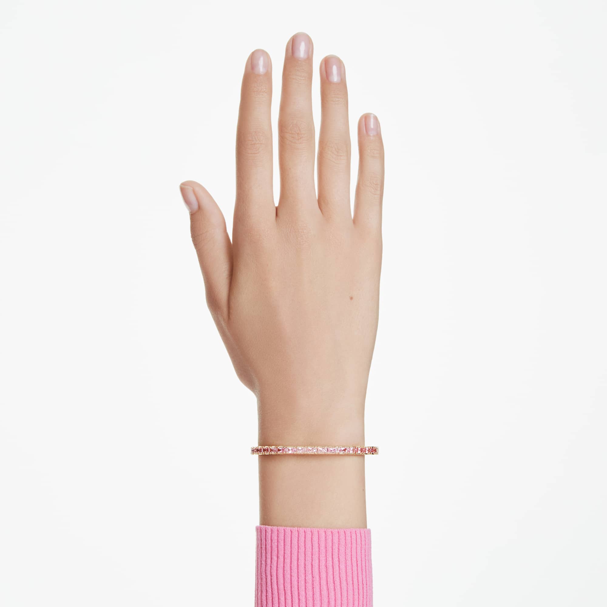 matrix-bangle-baguette-cut-octagon-shape-pink-18k-gold-finish-swarovski-5705791