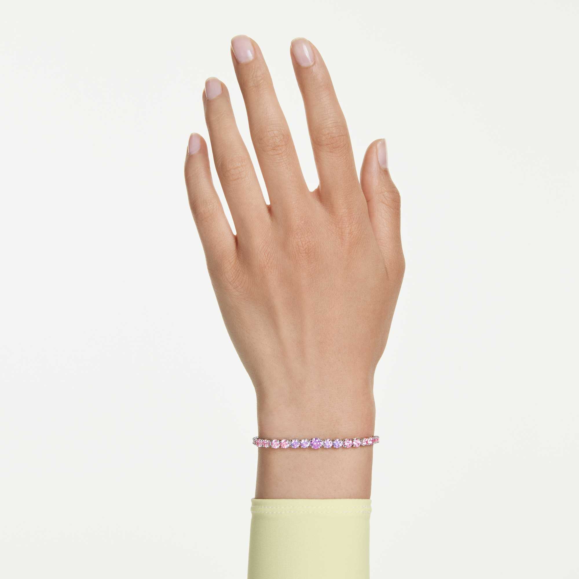 matrix-bracelet-gradient-of-round-cuts-multicolored-rhodium-plated-swarovski-5751197