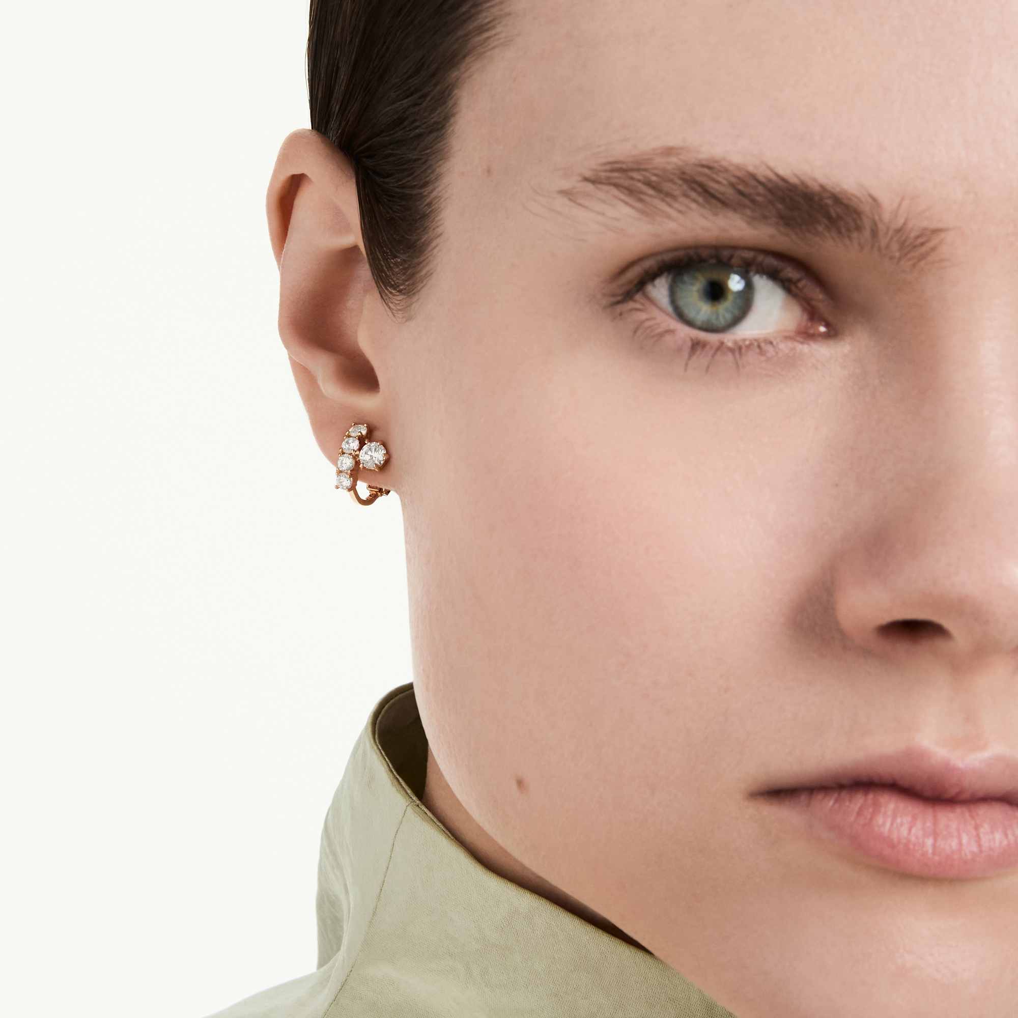 matrix-clip-earrings-round-cut-white-18k-rose-gold-finish-swarovski-5763822