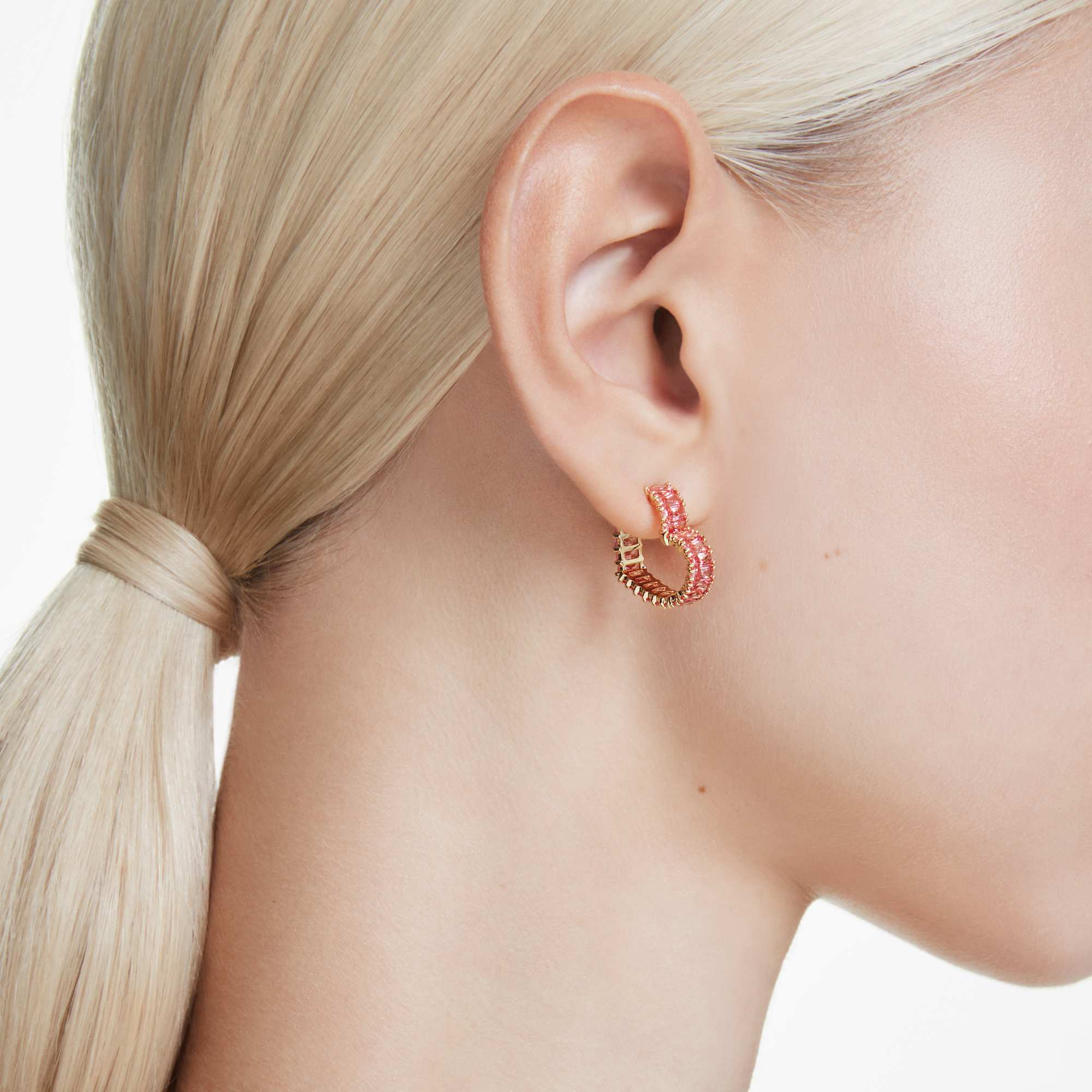 matrix-hoop-earrings-baguette-cut-heart-small-pink-18k-gold-finish-swarovski-5706340