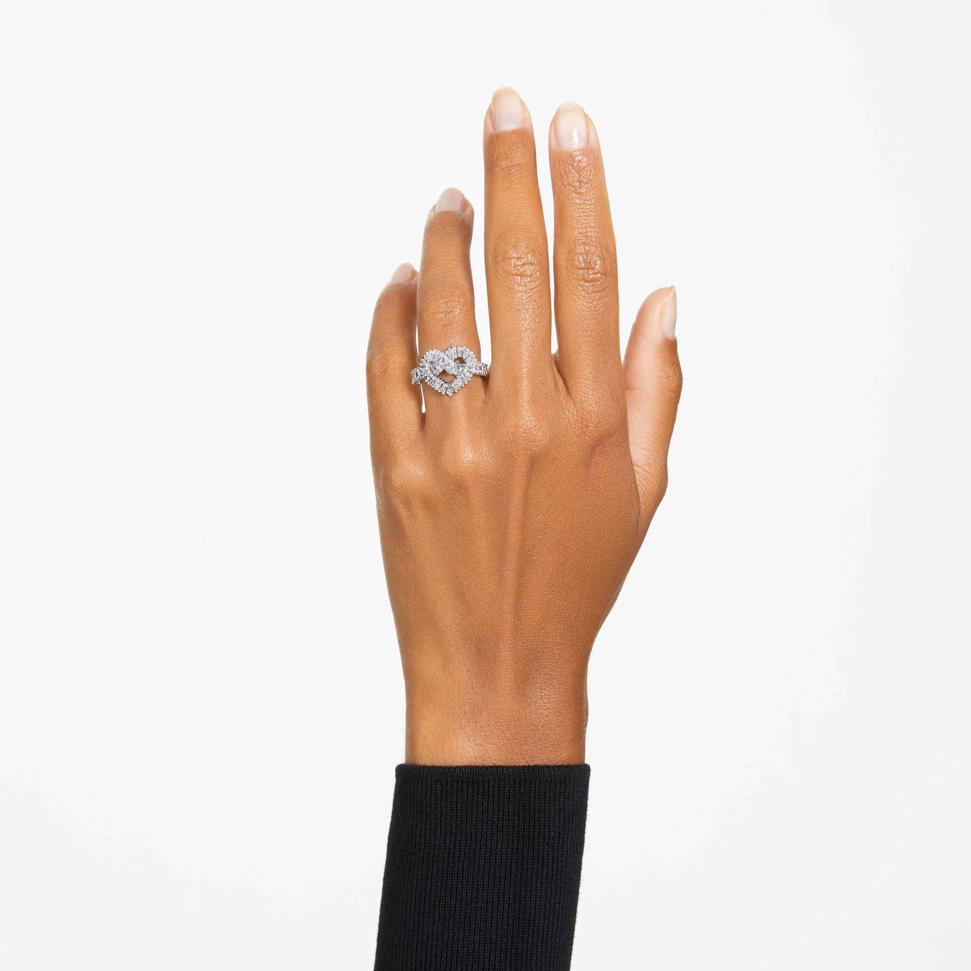 matrix-ring-mixed-cuts-heart-white-rhodium-plated-swarovski-5648290