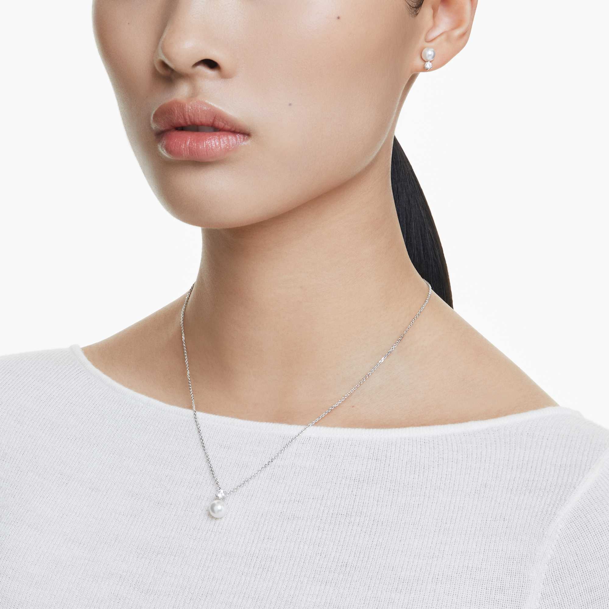 matrix-set-crystal-pearl-round-cut-white-rhodium-plated-swarovski-5689624