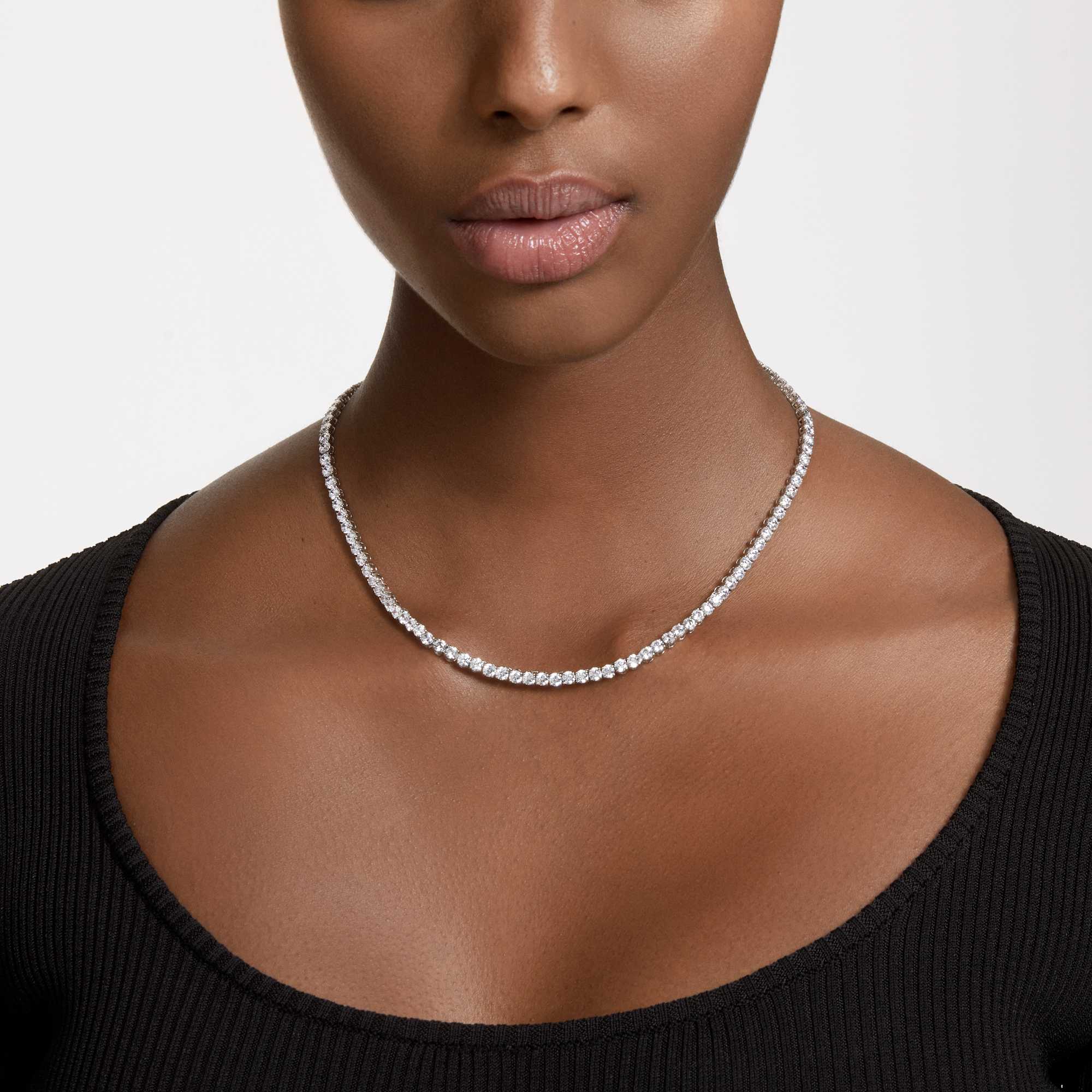 matrix-tennis-set-round-cut-white-rhodium-plated-swarovski-5647730