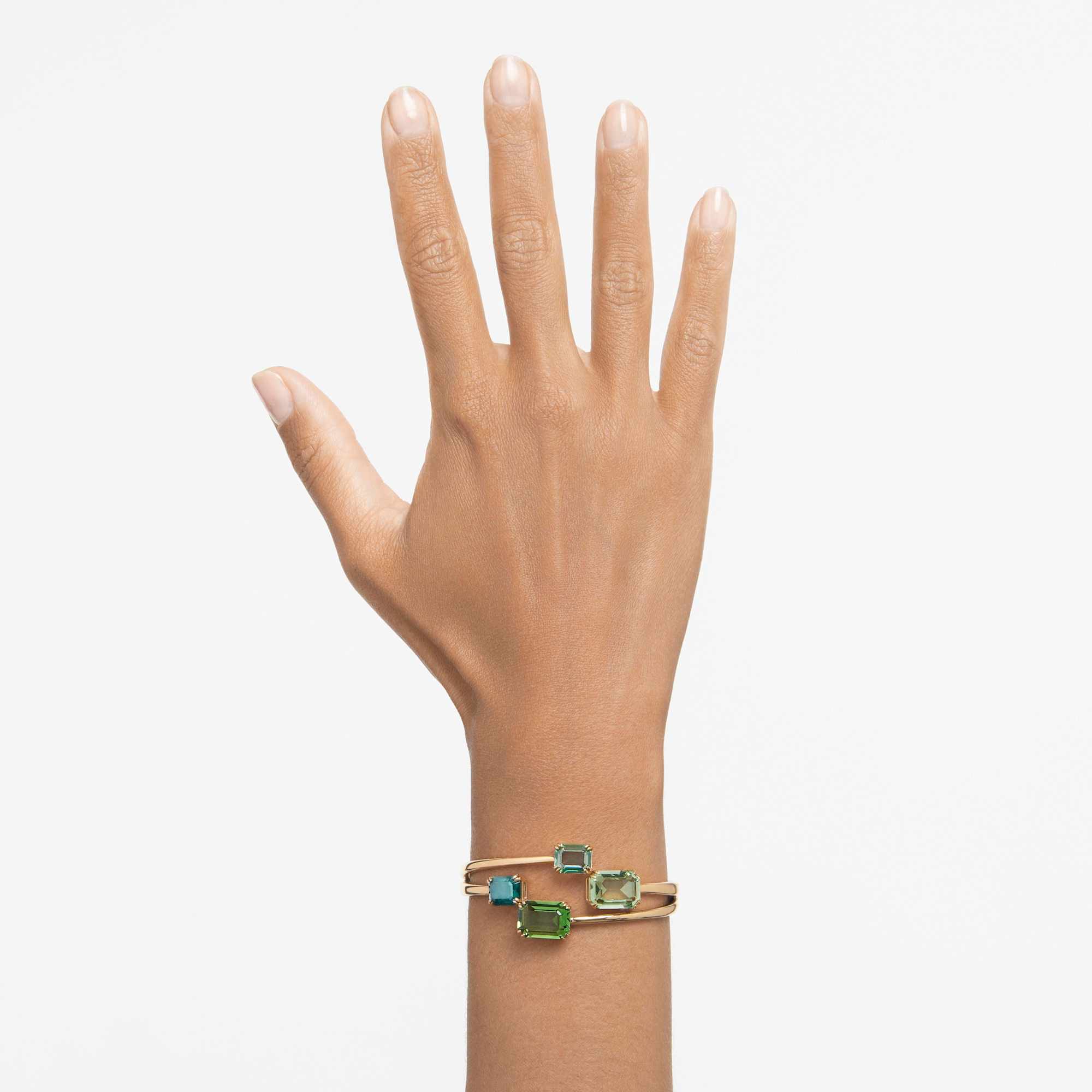 millenia-bangle-octagon-cut-green-18k-gold-finish-swarovski-5671246