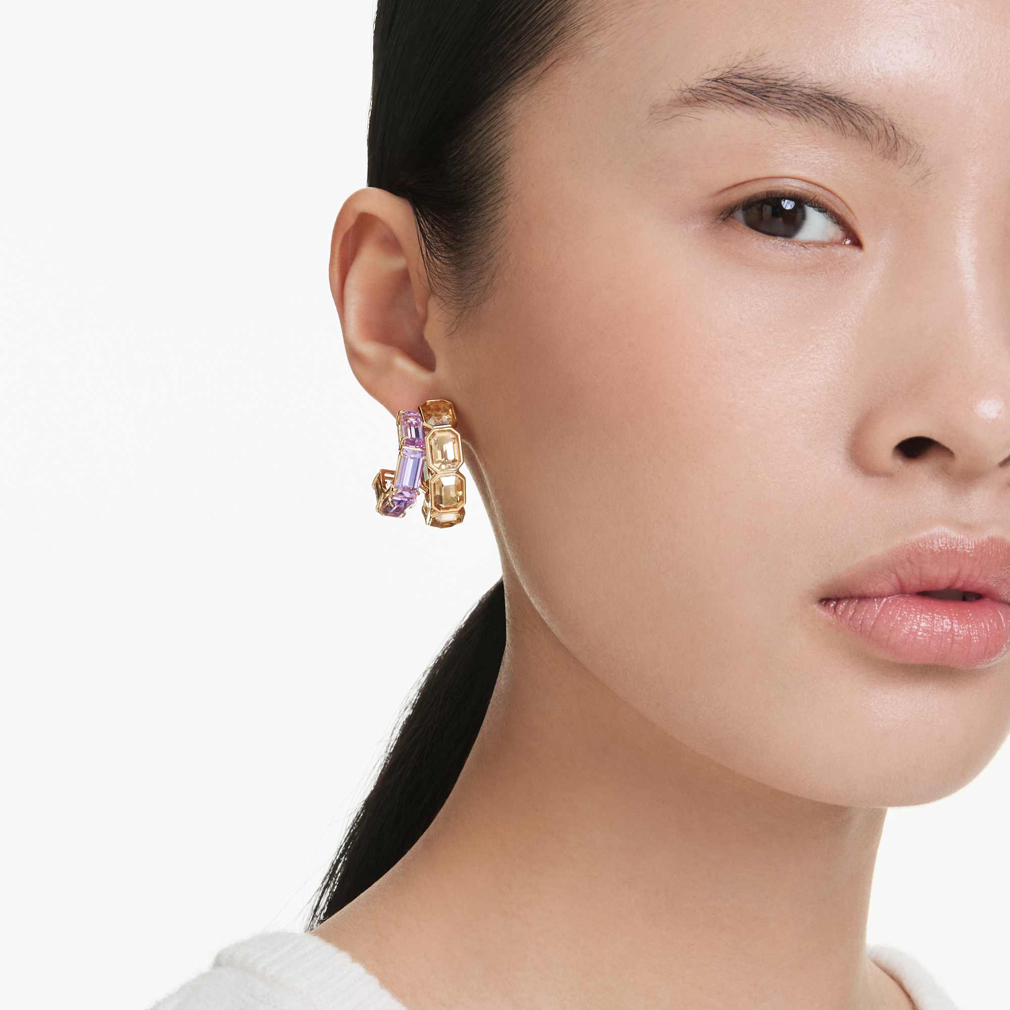millenia-hoop-earrings-mixed-cuts-multicolored-18k-gold-finish-swarovski-5725757