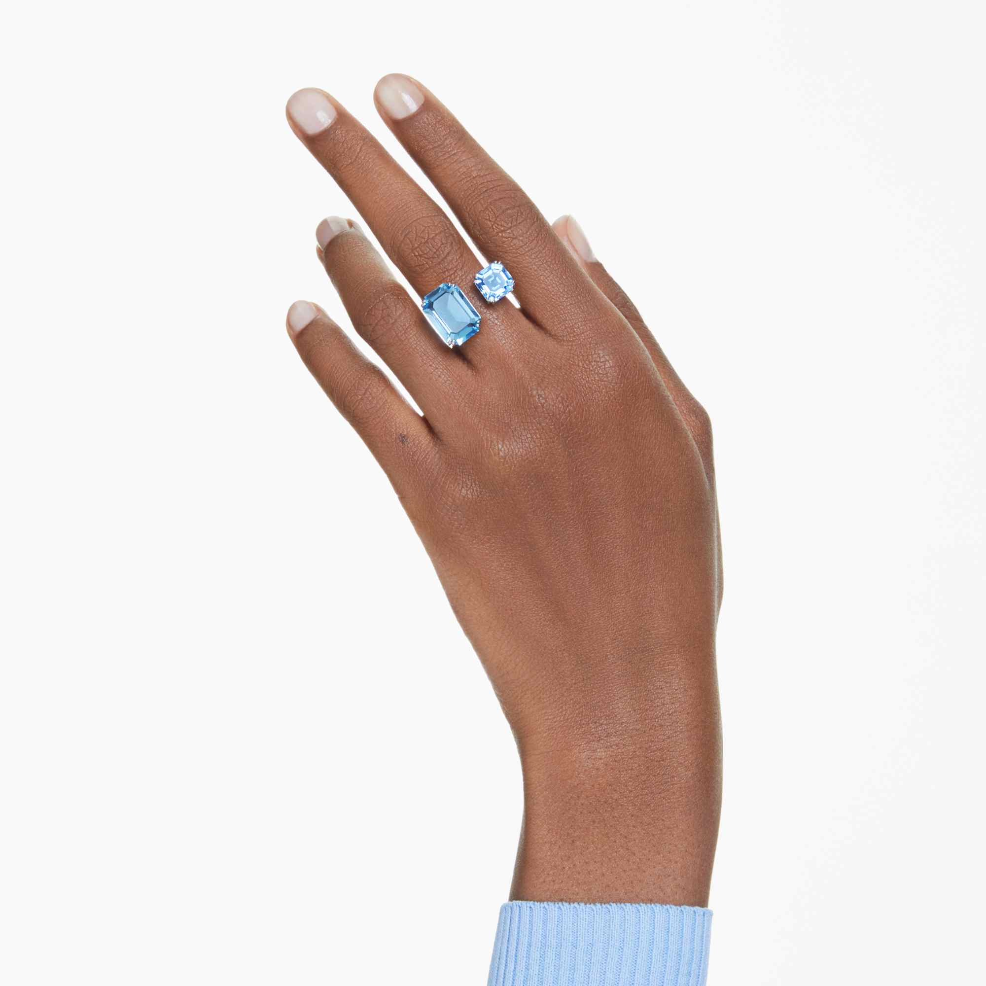 millenia-open-ring-octagon-cut-blue-rhodium-plated-swarovski-5694138
