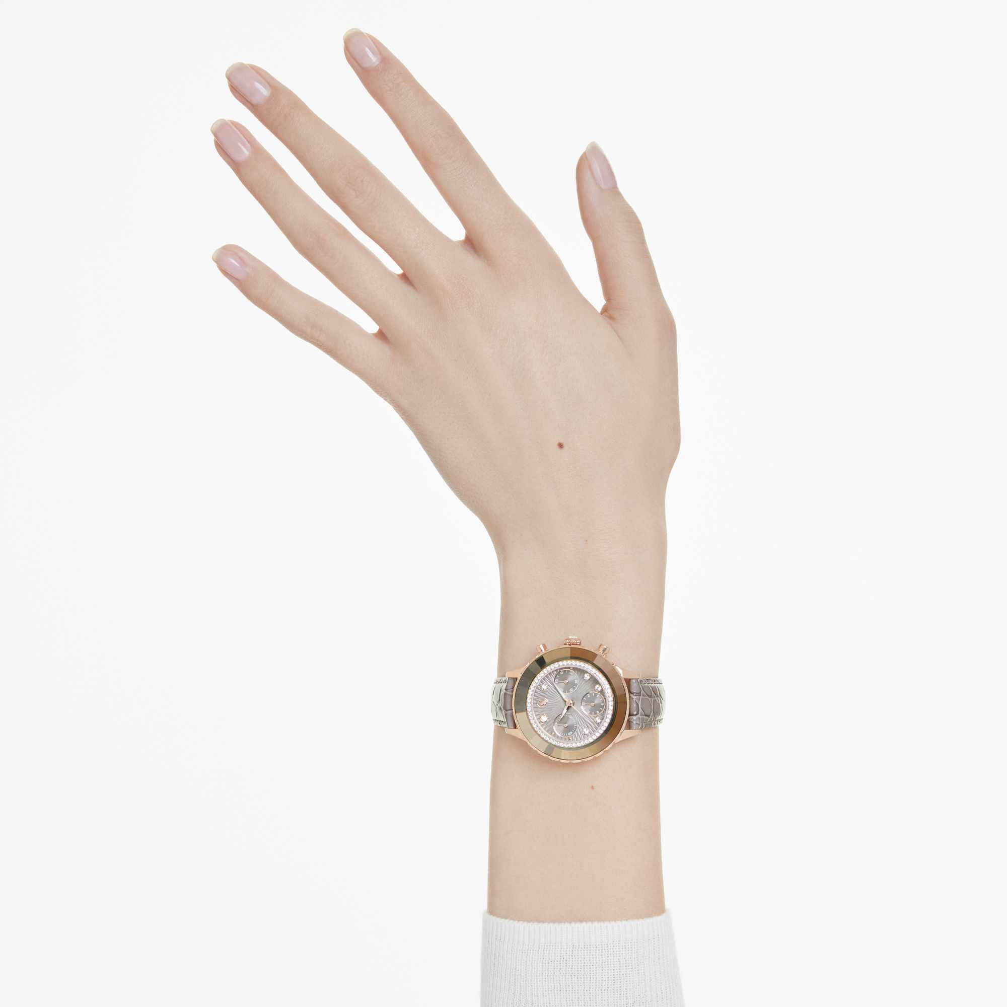 octea-chrono-watch-swiss-made-leather-strap-gray-rose-gold-tone-finish-swarovski-5671153