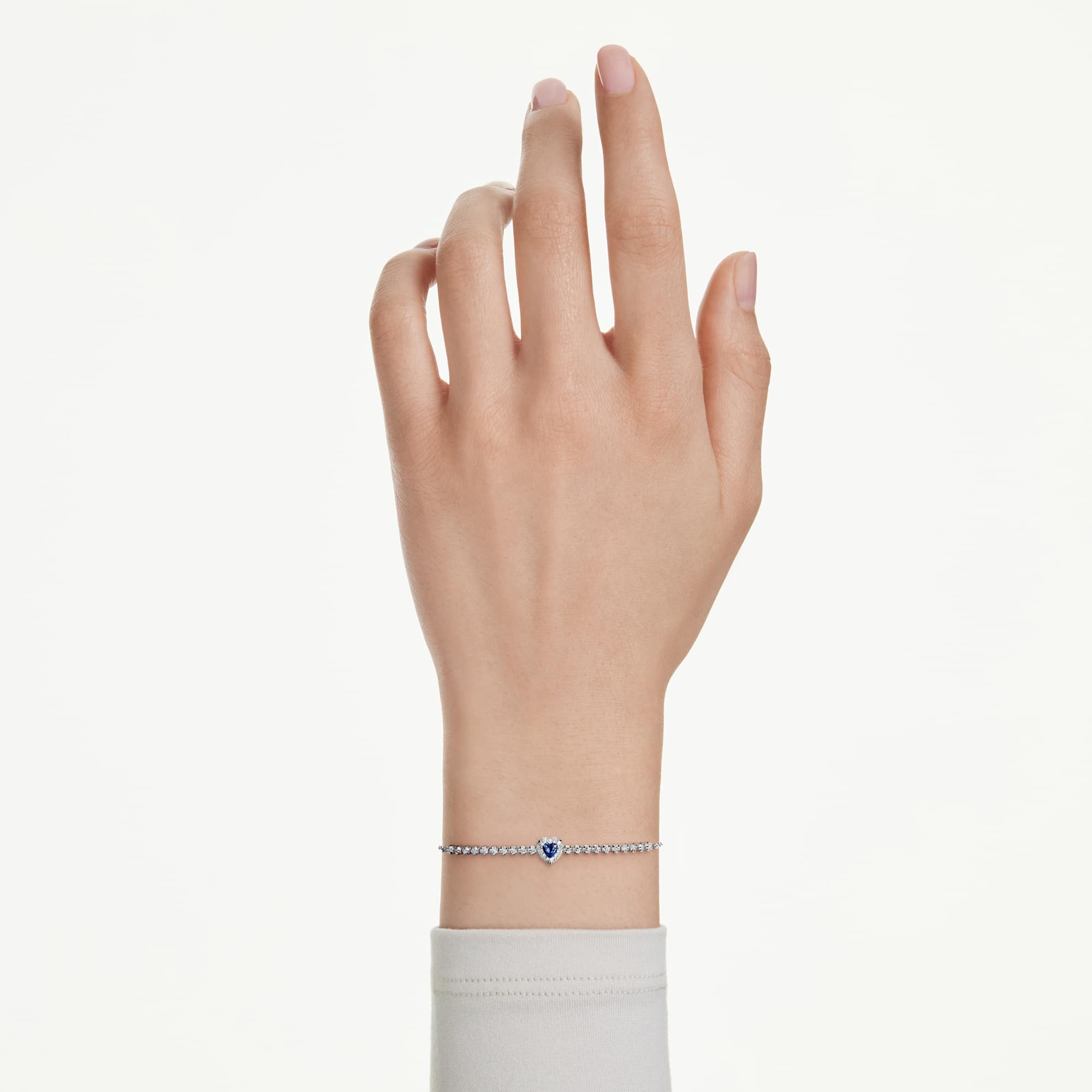 one-bracelet-mixed-cuts-heart-blue-rhodium-plated-swarovski-5743019