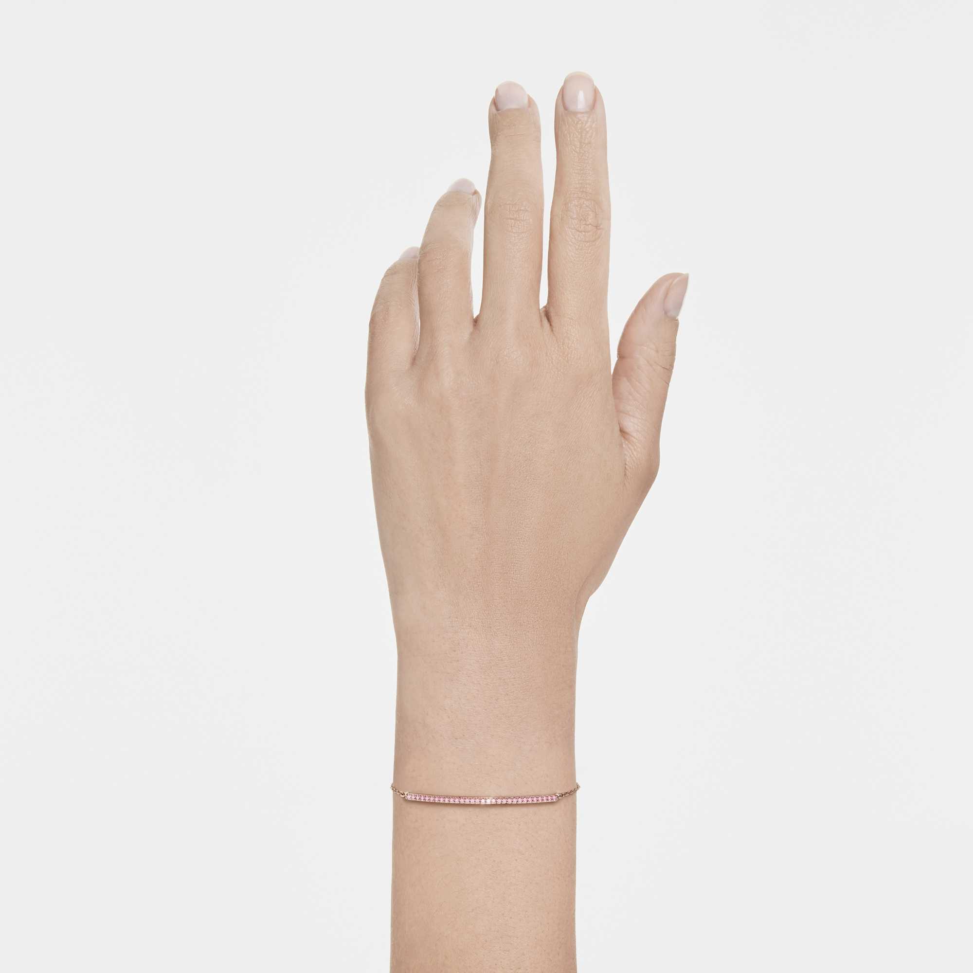 only-bracelet-round-cut-pink-18k-rose-gold-finish-swarovski-5757999