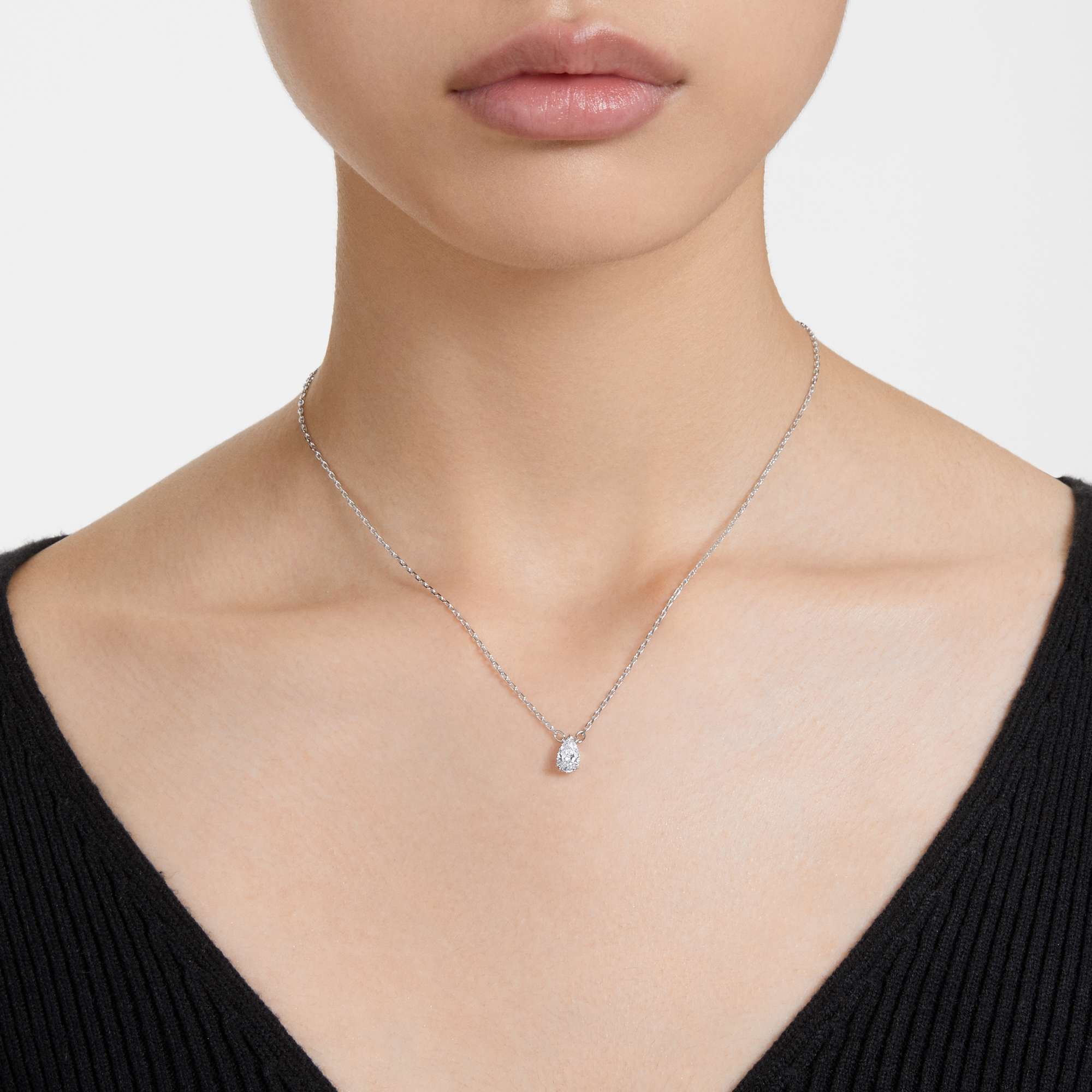 stilla-pendant-pear-cut-white-rhodium-plated-swarovski-5636708