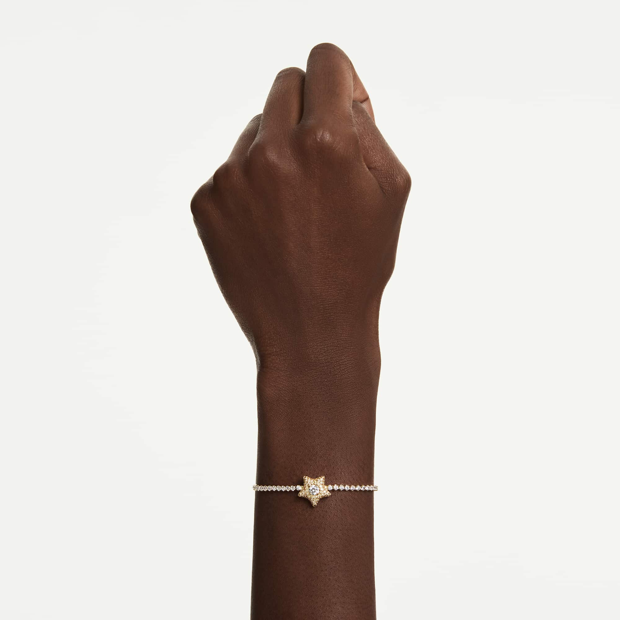 sublima-bracelet-round-cut-star-multicolored-18k-gold-finish-swarovski-5760559