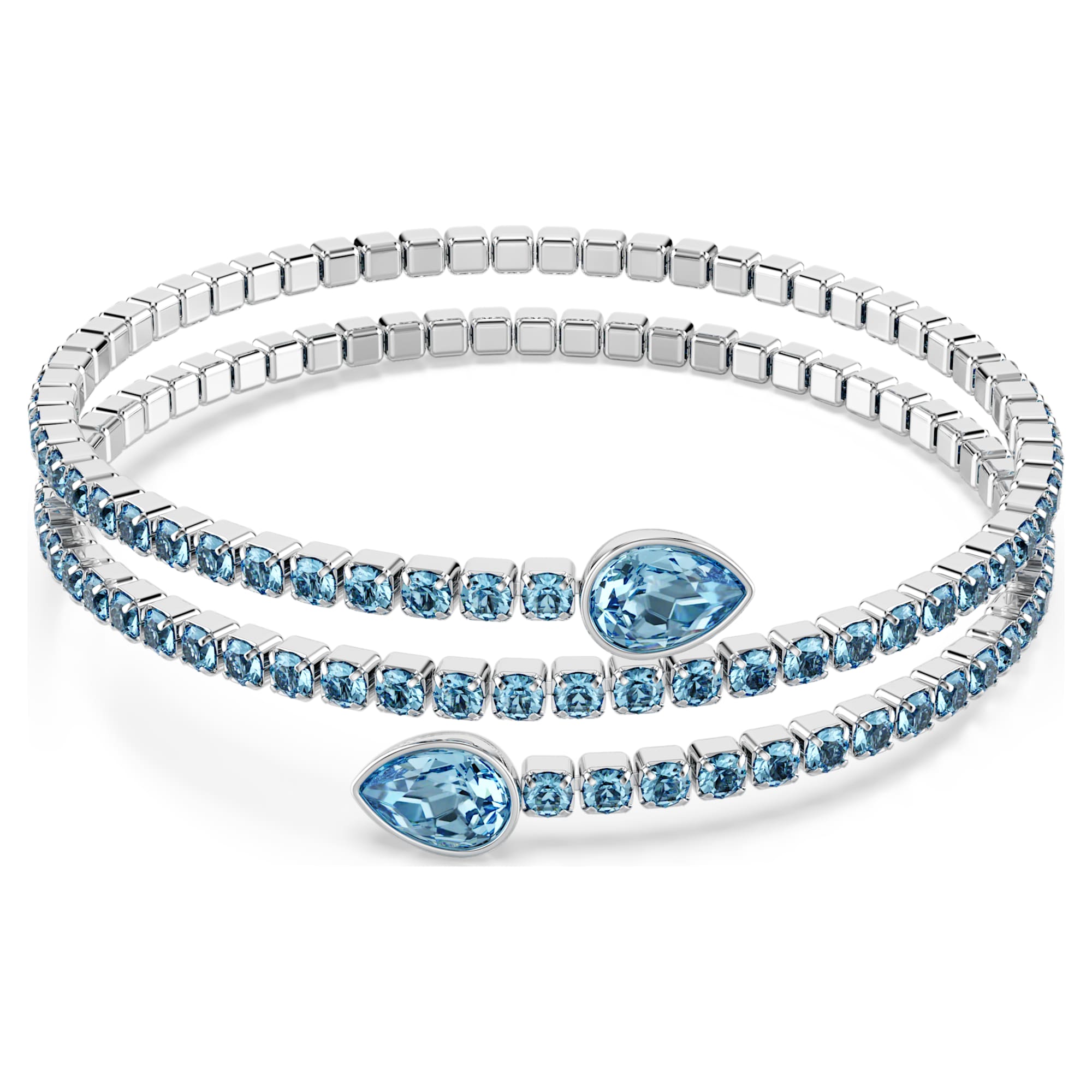 twisty-cuff-mixed-cuts-blue-rhodium-plated-swarovski-5717578