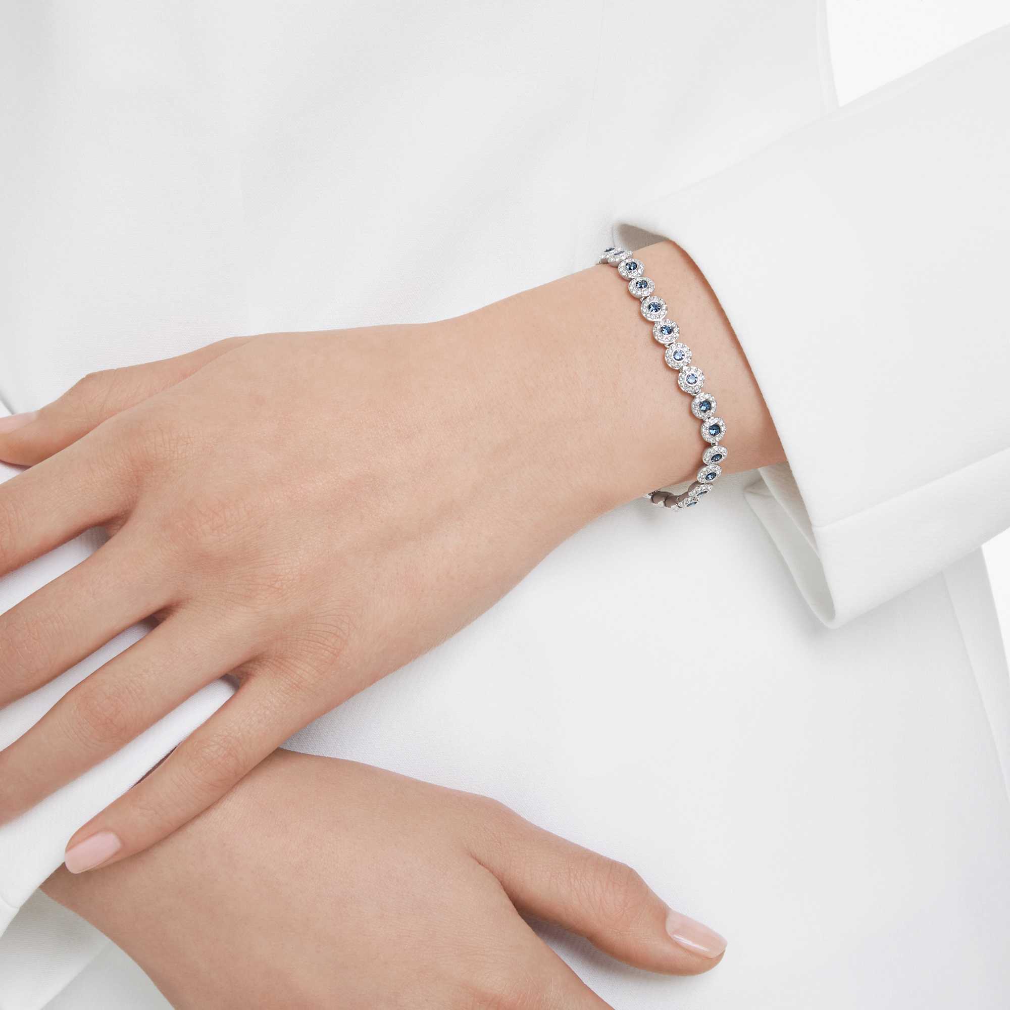 una-angelic-bracelet-round-cut-blue-rhodium-plated-swarovski-5733401