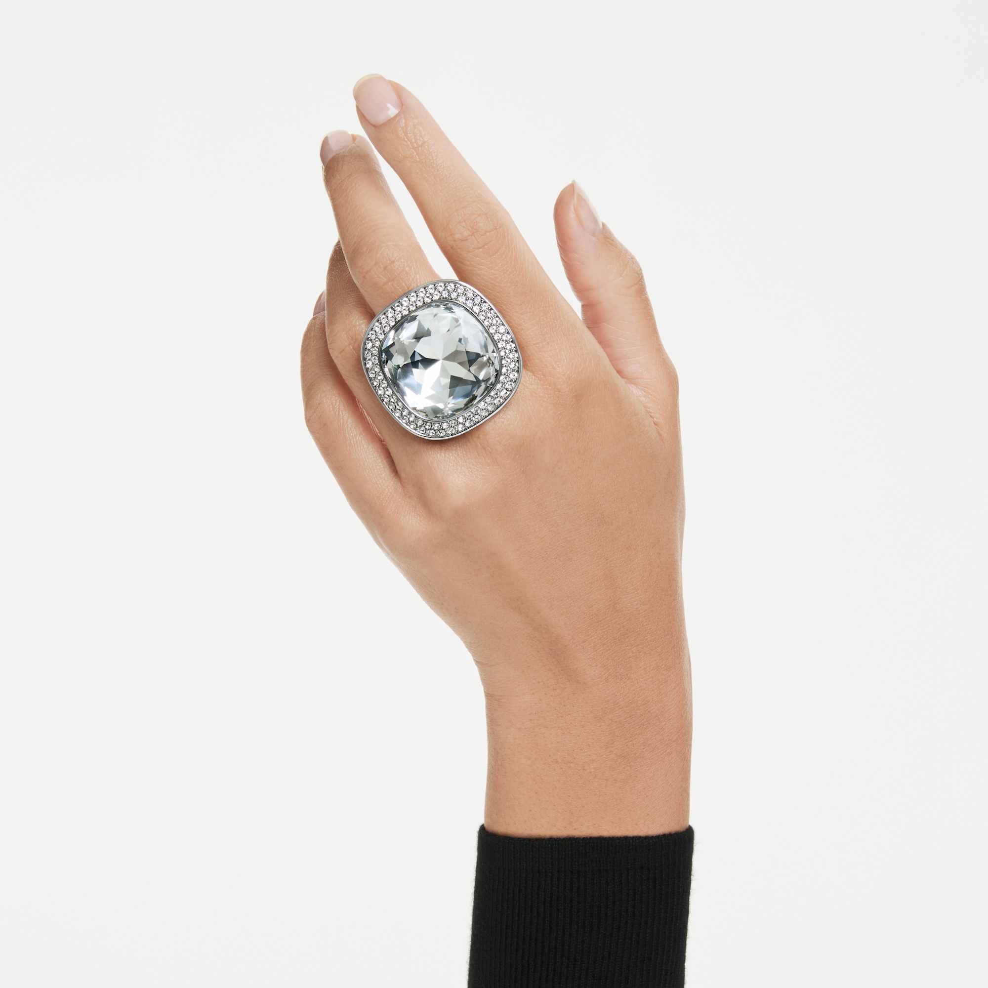 una-angelic-cocktail-ring-cushion-cut-white-ruthenium-plated-swarovski-5760117