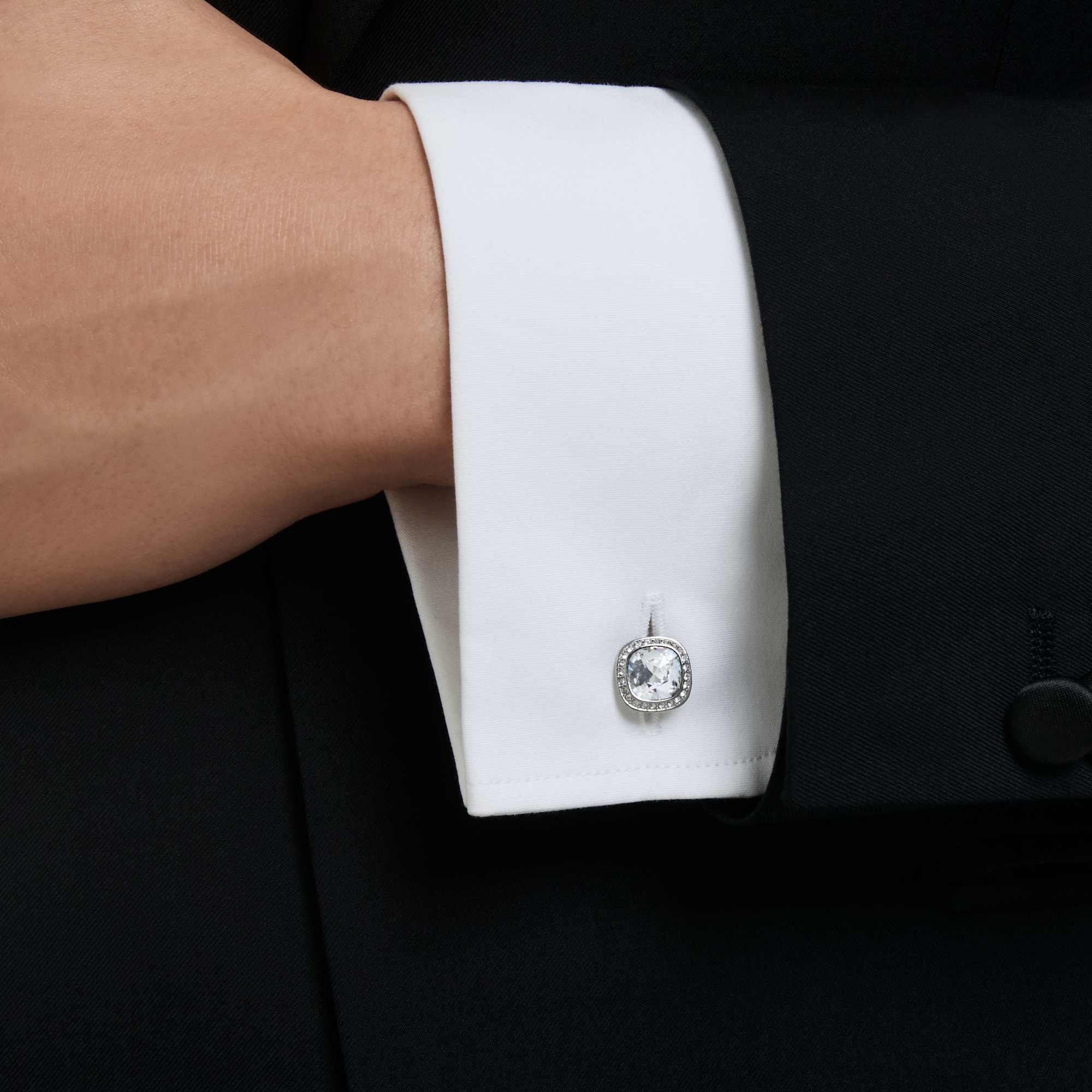 una-angelic-cufflinks-cushion-cut-white-ruthenium-plated-swarovski-5753937