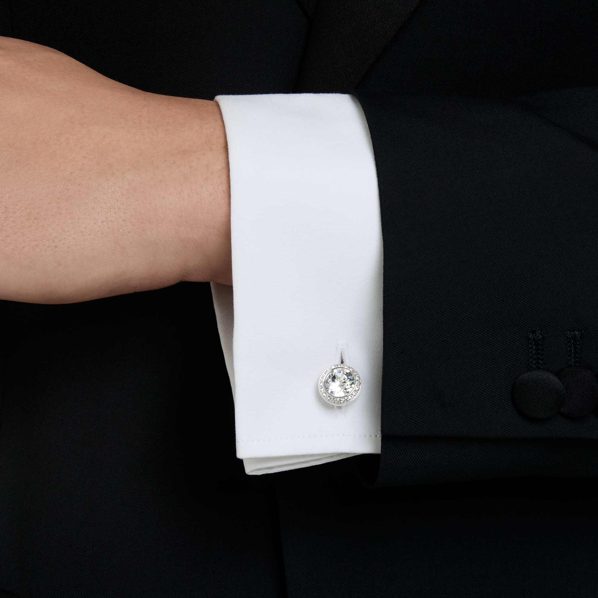 una-angelic-cufflinks-round-cut-white-rhodium-plated-swarovski-5761046