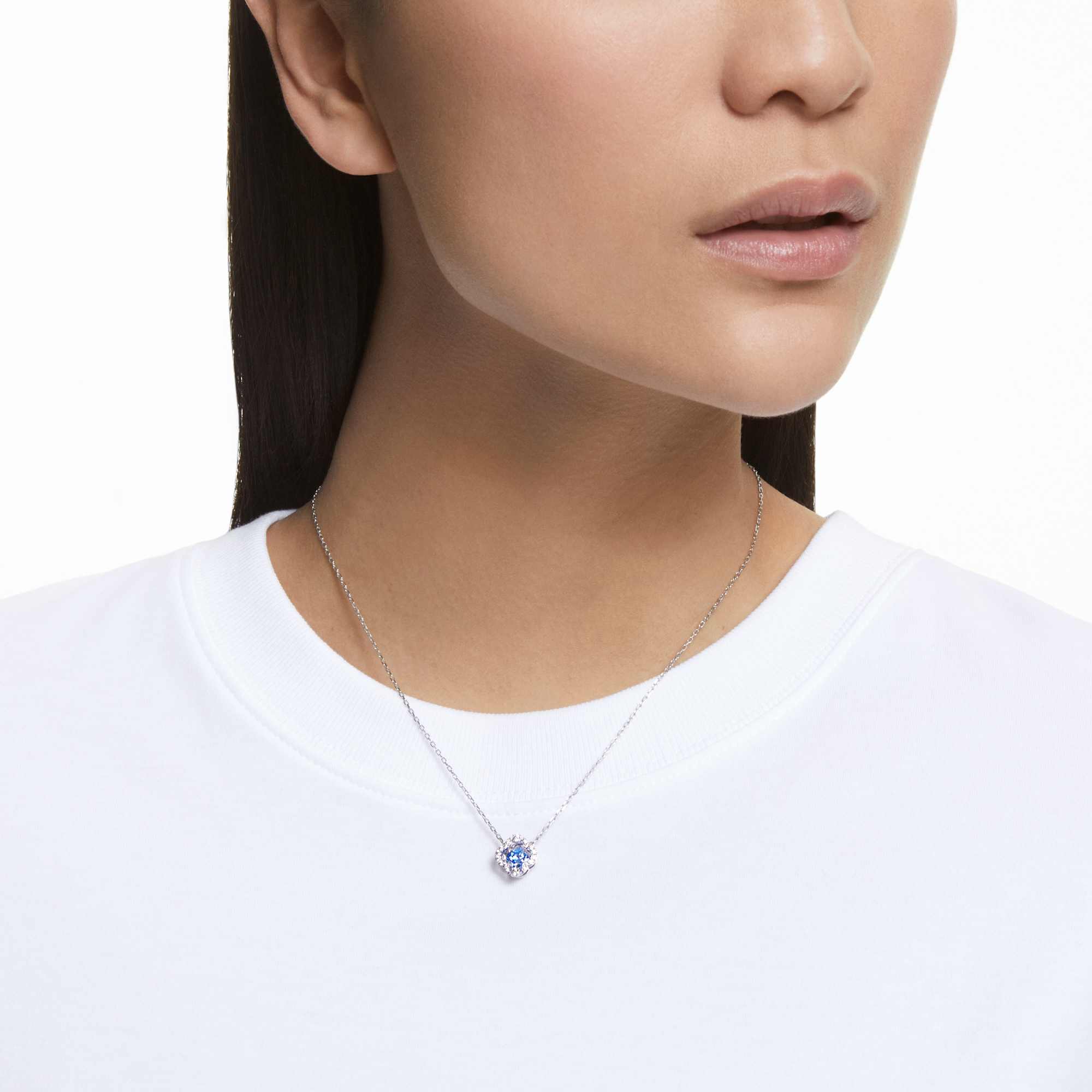 una-necklace-clover-blue-rhodium-plated-swarovski-5642927