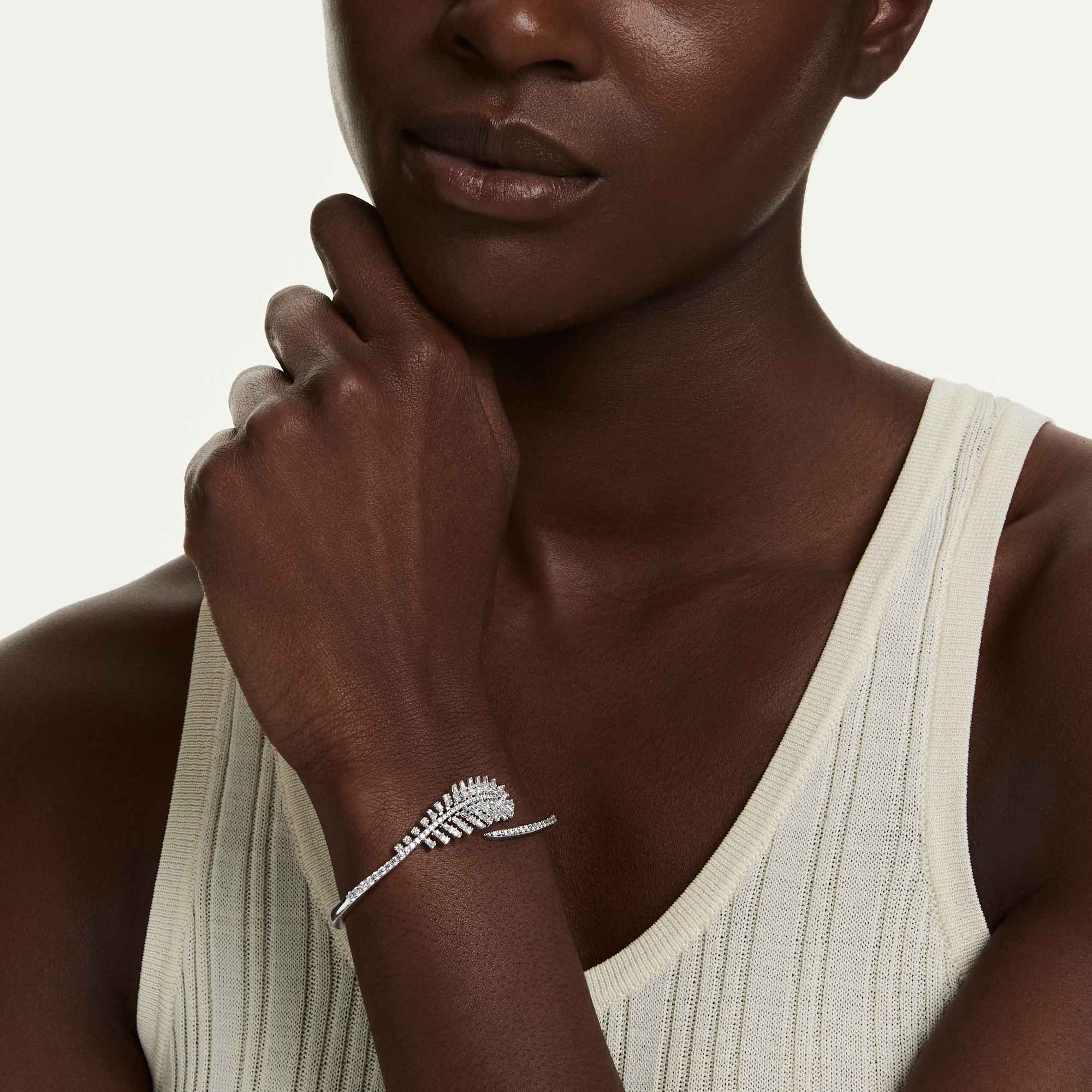 vienna-bangle-mixed-cuts-feather-white-rhodium-plated-swarovski-5754273