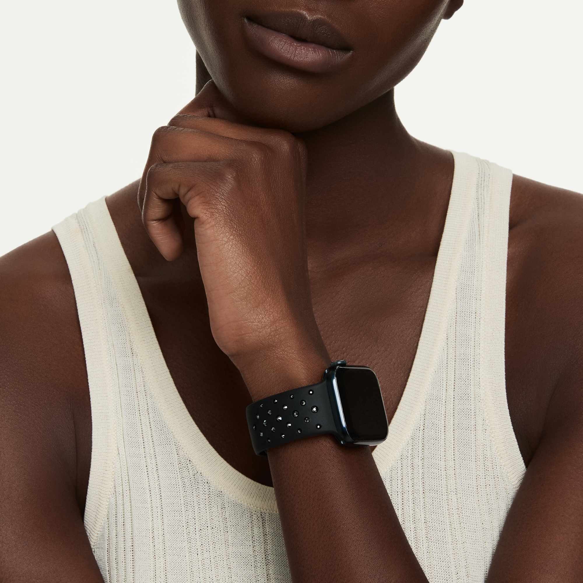 watch-strap-silicone-with-stitching-black-stainless-steel-swarovski-5755228